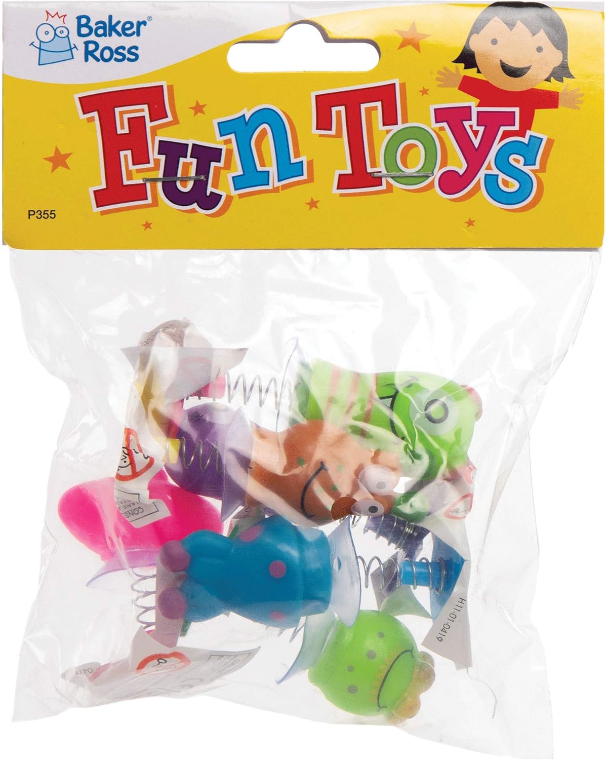 Baker Ross Monster Jump Poppers - Assorted Jumping Toys for Kids, Pack of 6 6