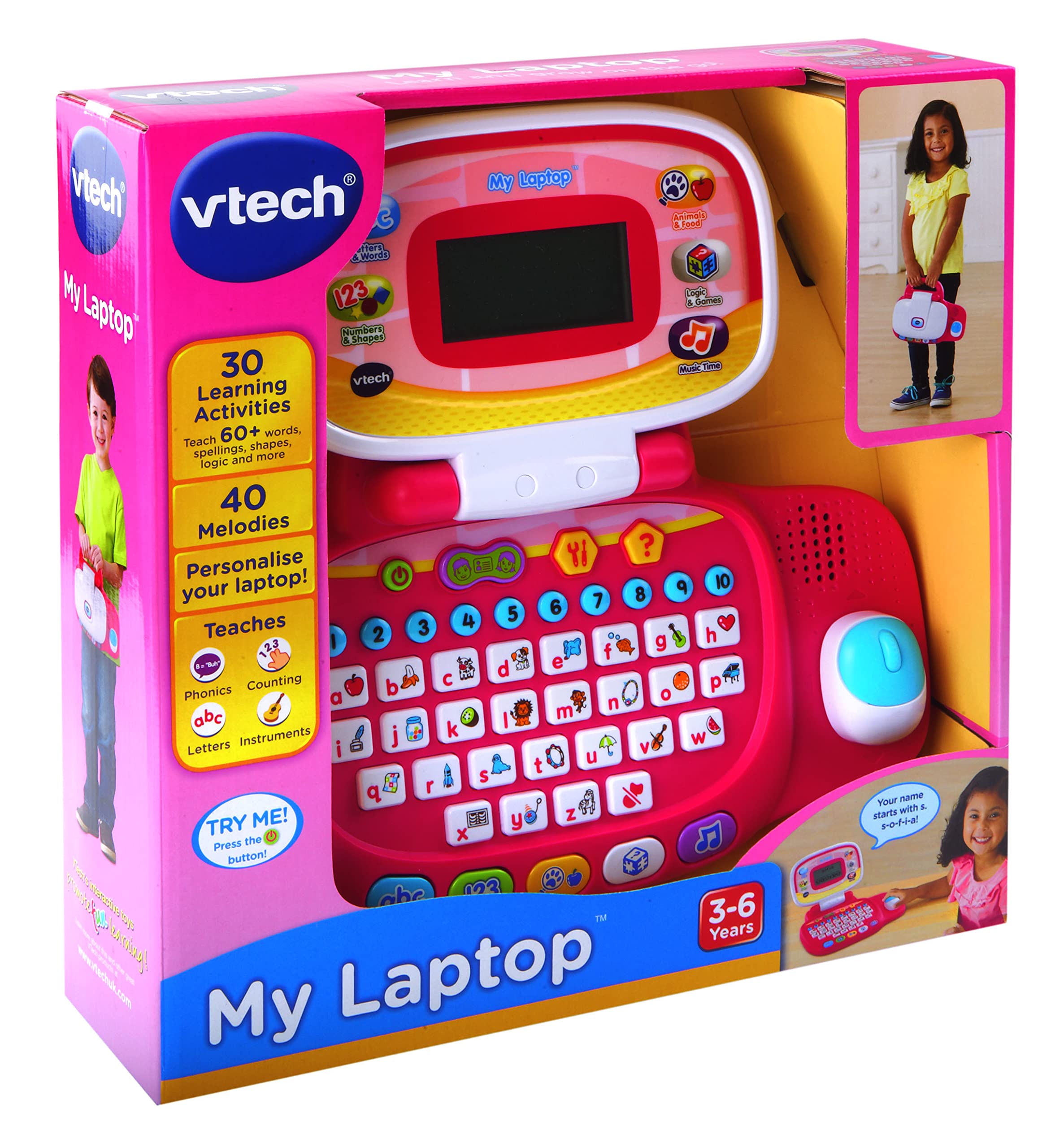 VTech Pre-School My Laptop - Educational Electronic Learning Toy for Ages 3-6 8