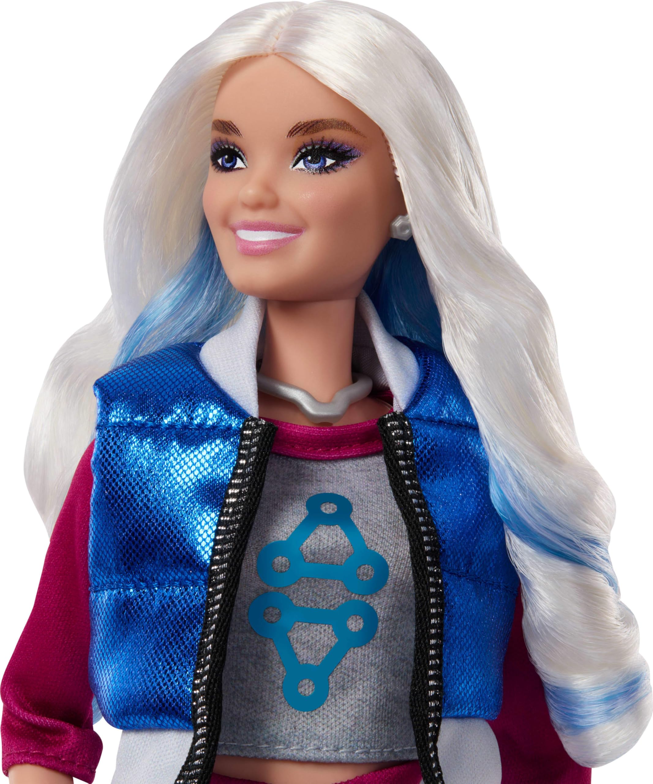 Mattel Disney Zombies 4: Dawn of the Vampires Addison Wells Fashion Doll - 11 Joints, Silver Hair, Blue Outfit 4