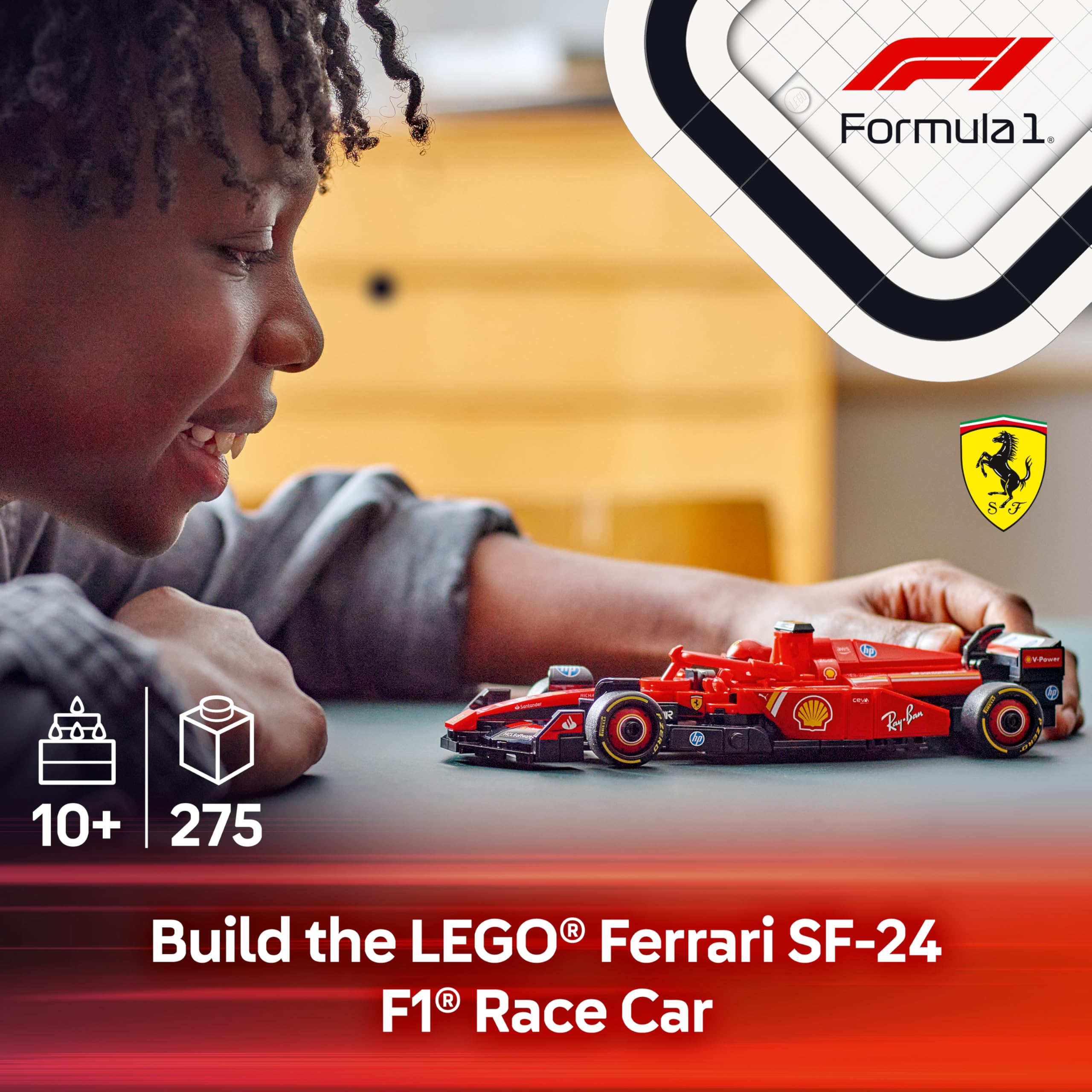 LEGO Speed Champions Ferrari SF-24 F1 Race Car Toy Set 77242 | Ages 10+ 2