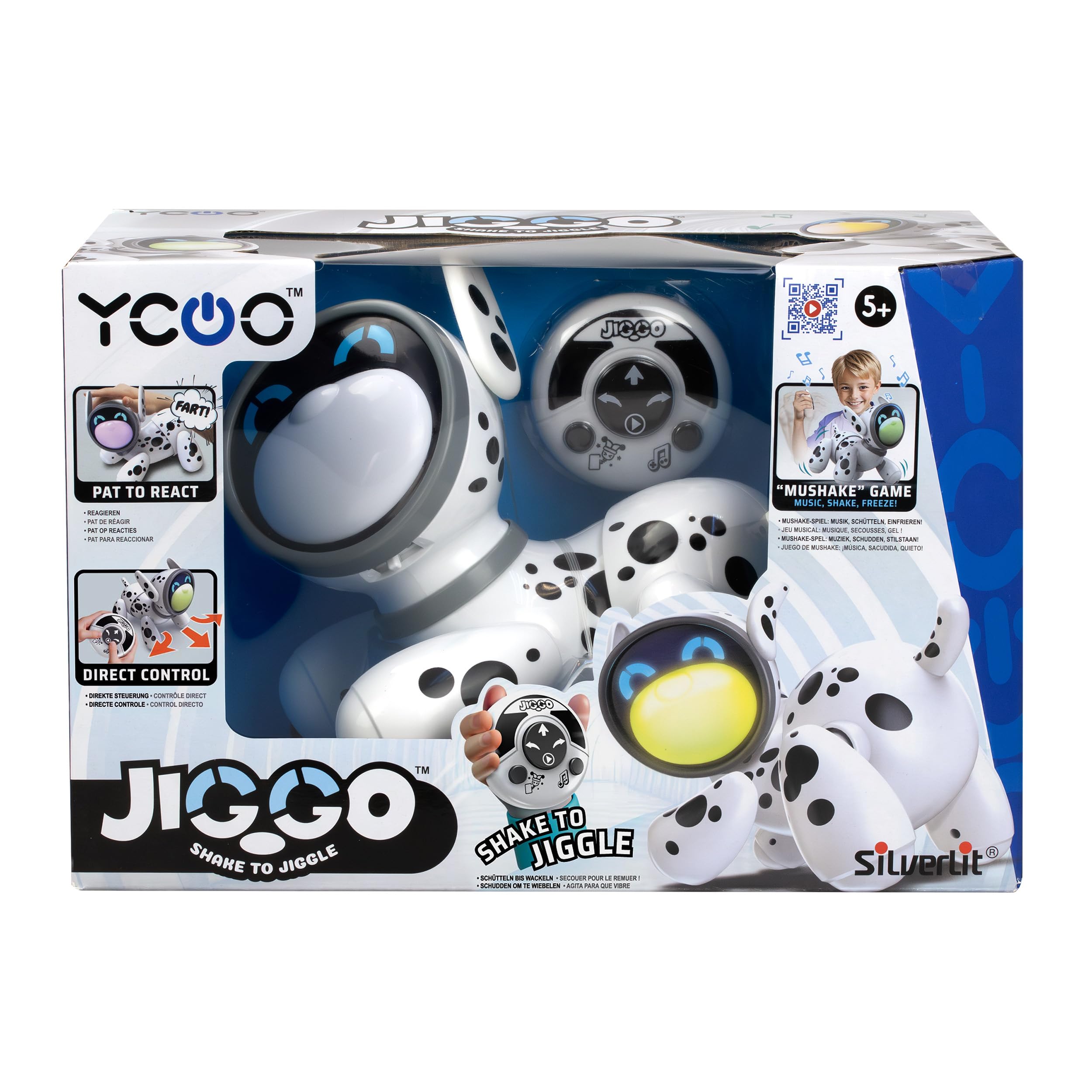 SilverLit Jiggo Interactive Dancing Pet Robot Toy with Remote Control | Ages 3+ | Multicoloured 7