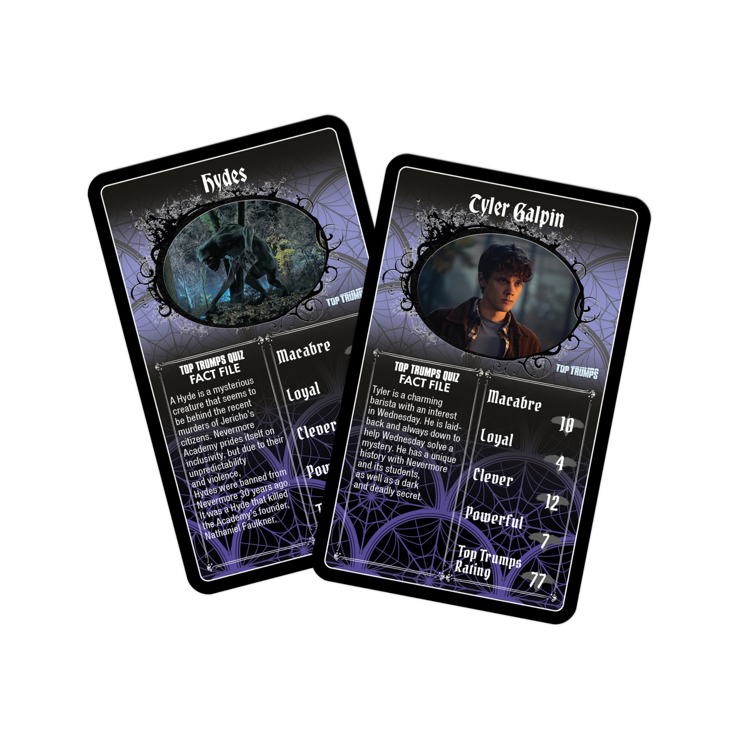 Top Trumps Wednesday Card Game - 30 Character Deck with Clever, Powerful, Macabre & Loyal Stats 4
