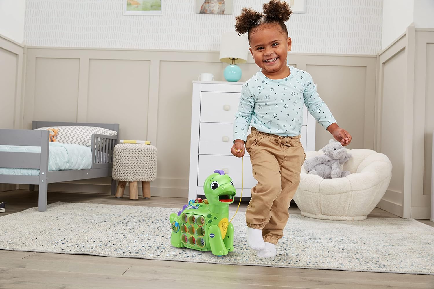 VTech Chomp-along Dino - Educational Musical Toddler Toy for Learning Numbers, Colours & Emotions 5