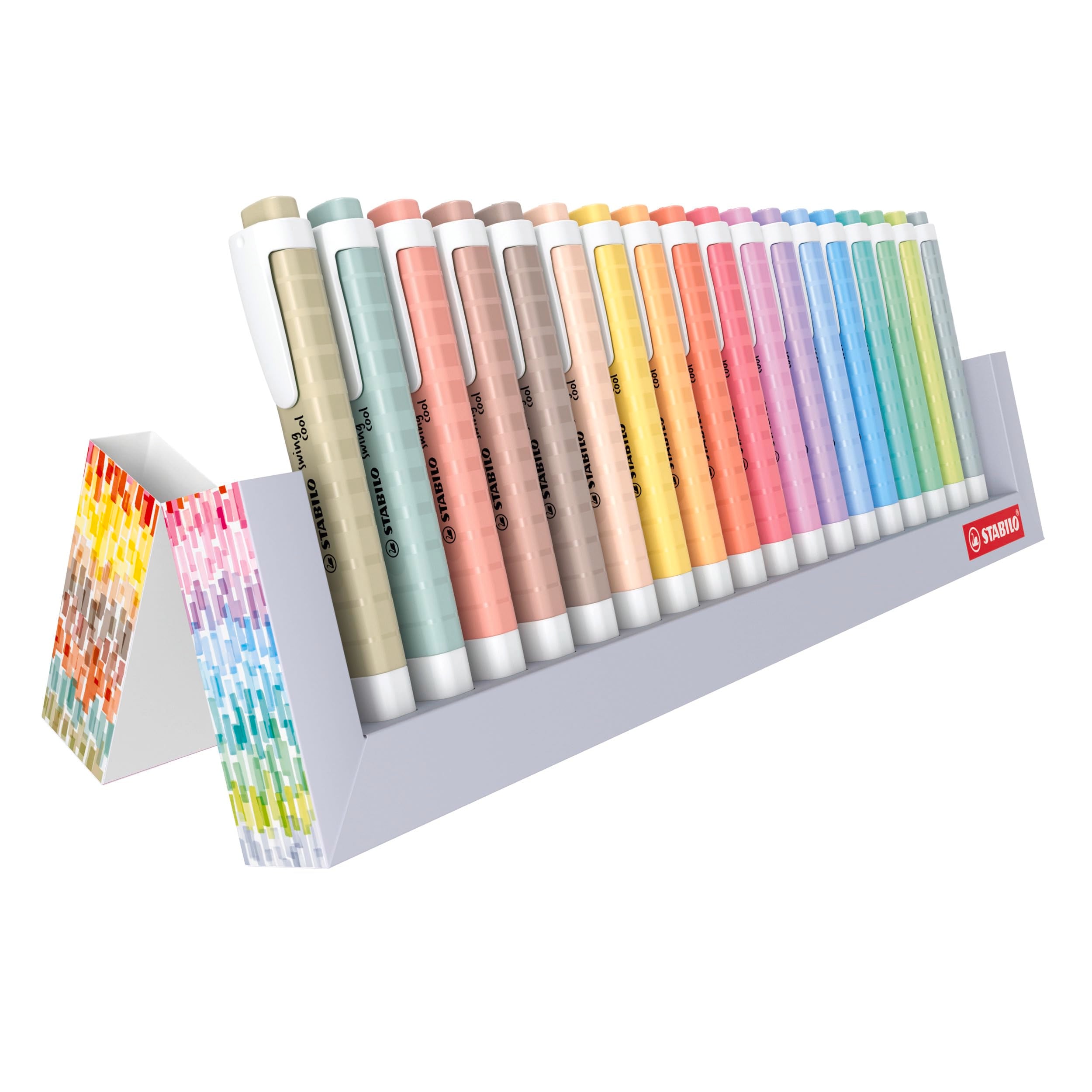 STABILO swing cool NatureCOLORS Highlighter Deskset - Pack of 18 with Chisel Tip and Anti-Dry-Out Technology 1