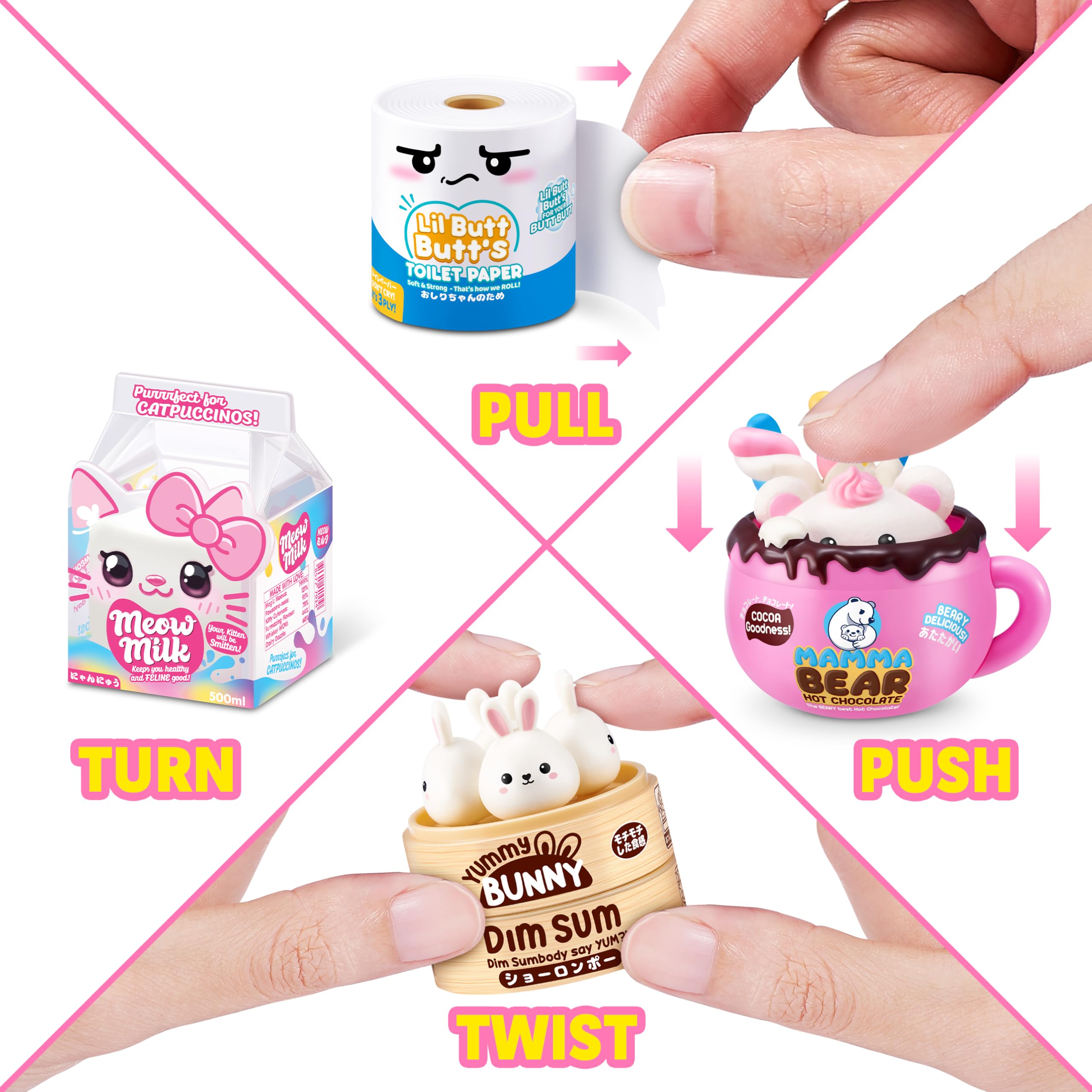 Mini Brands Kawaii Capsule 2 Pack - Scented & Interactive Collectible Minis for Kids 3+ 5