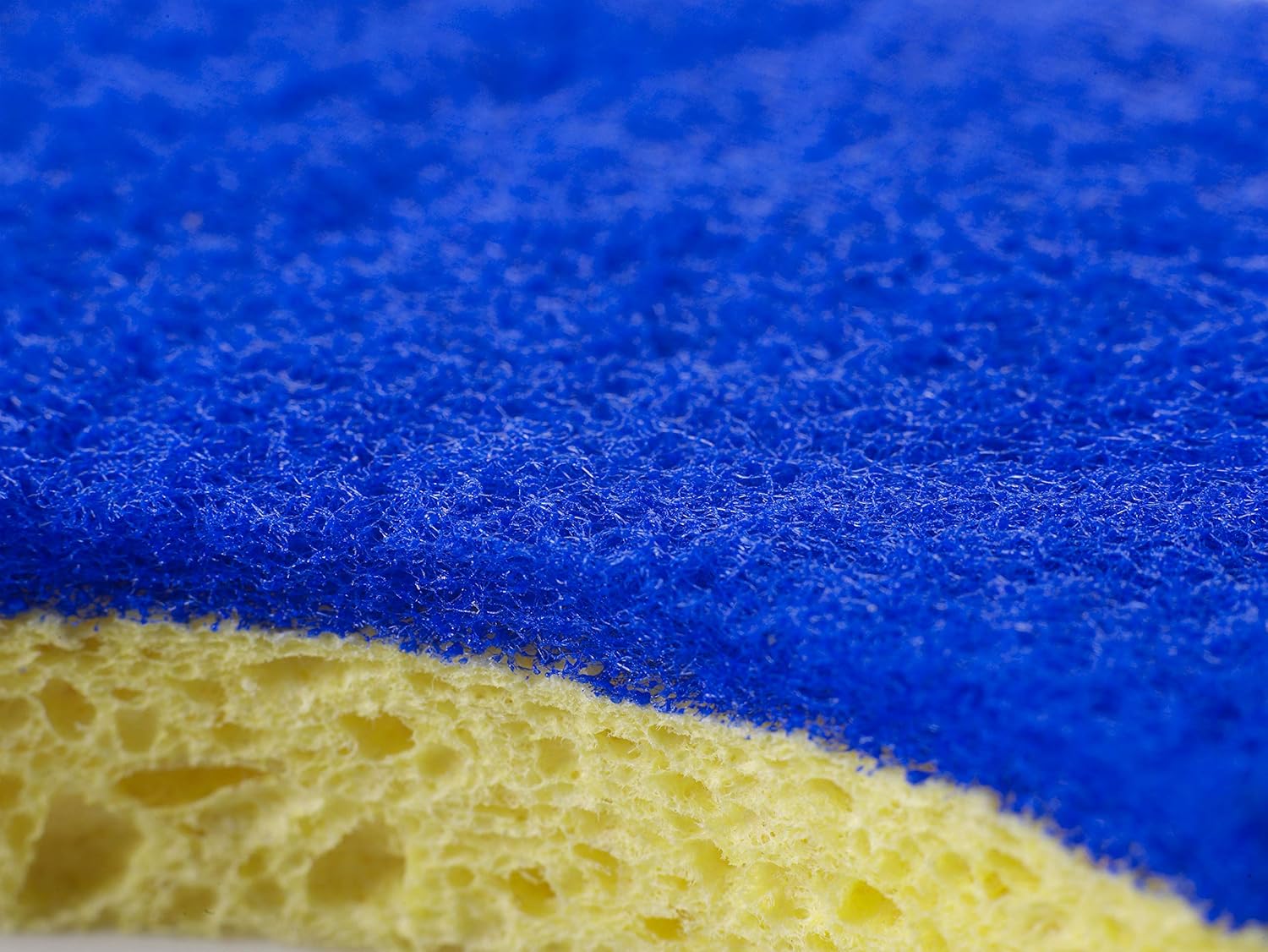 Spontex Non-Scratch Super Absorbent Sponge Scourers, Pack of 2 - Yellow 3