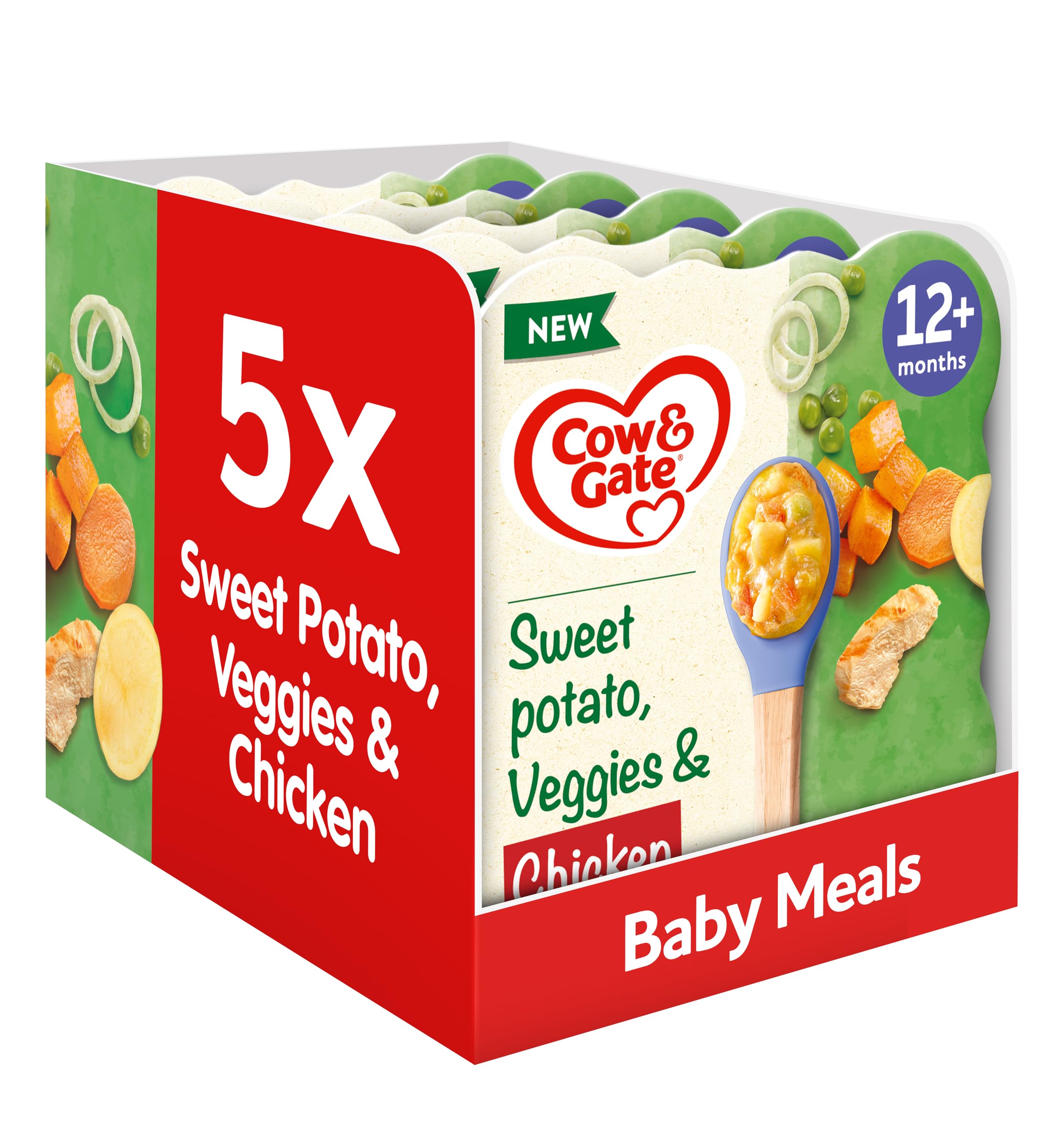 Cow & Gate Sweet Potato, Vegetable & Chicken Baby Food Meal for 12+ Months - 230g