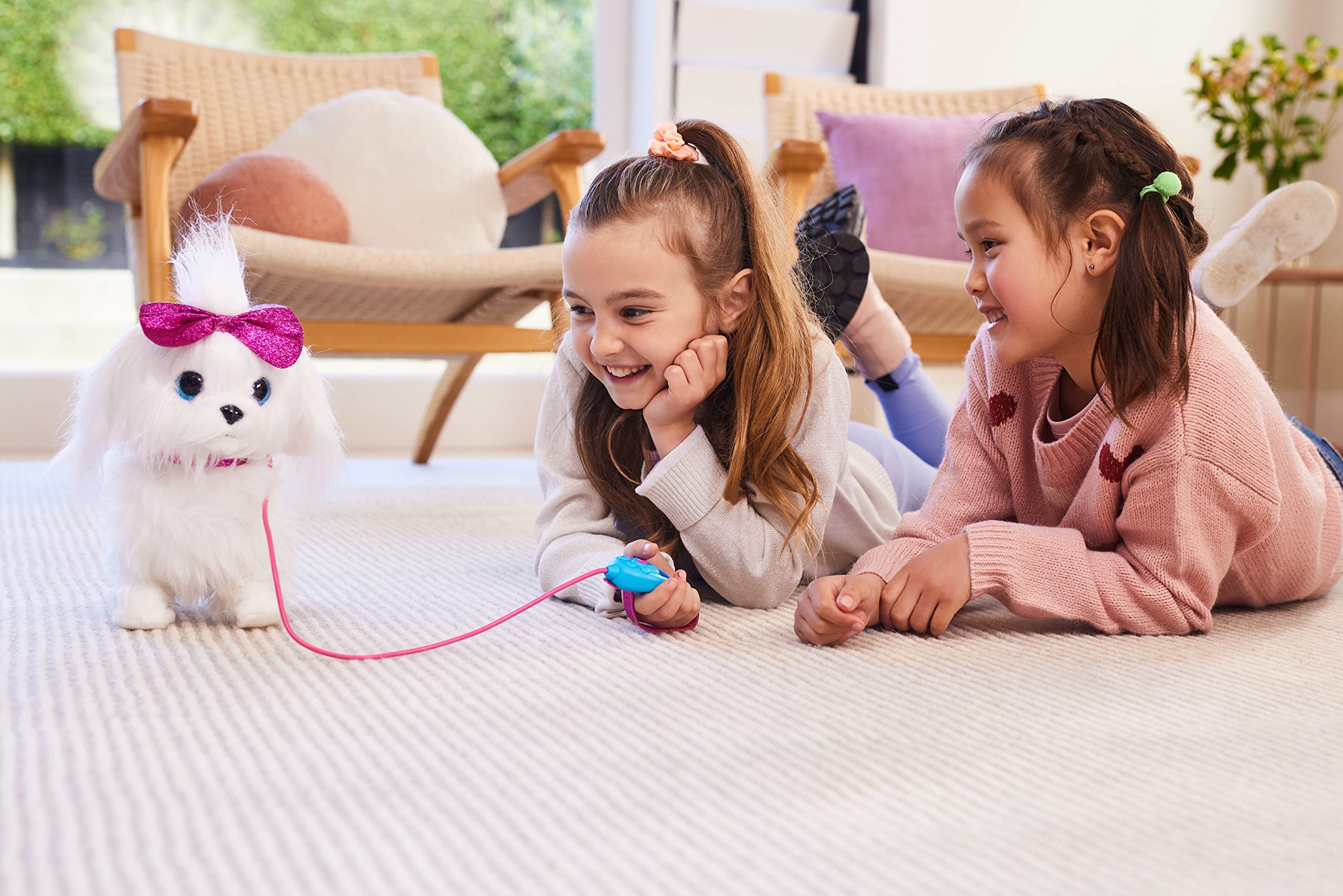 Pets Alive Lil' Paw Paw The Walking Puppy Robotic Toy | Electronic Plush | Pink 6