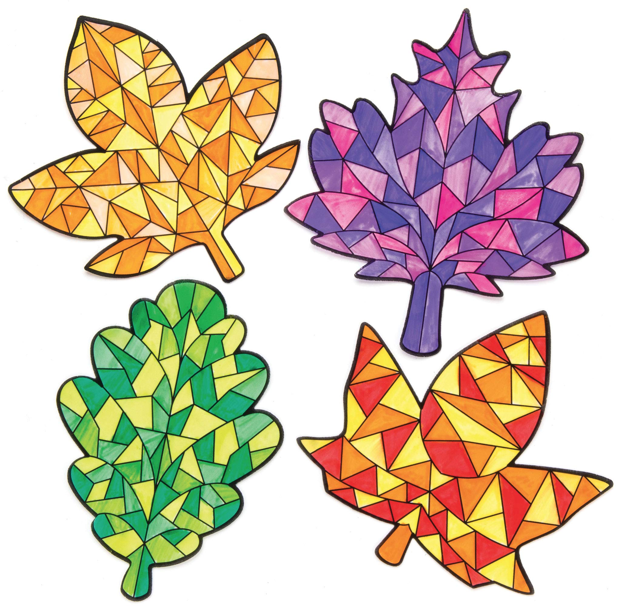 Baker Ross Autumn Colour In Window Decorations - Pack of 12 AR646 3