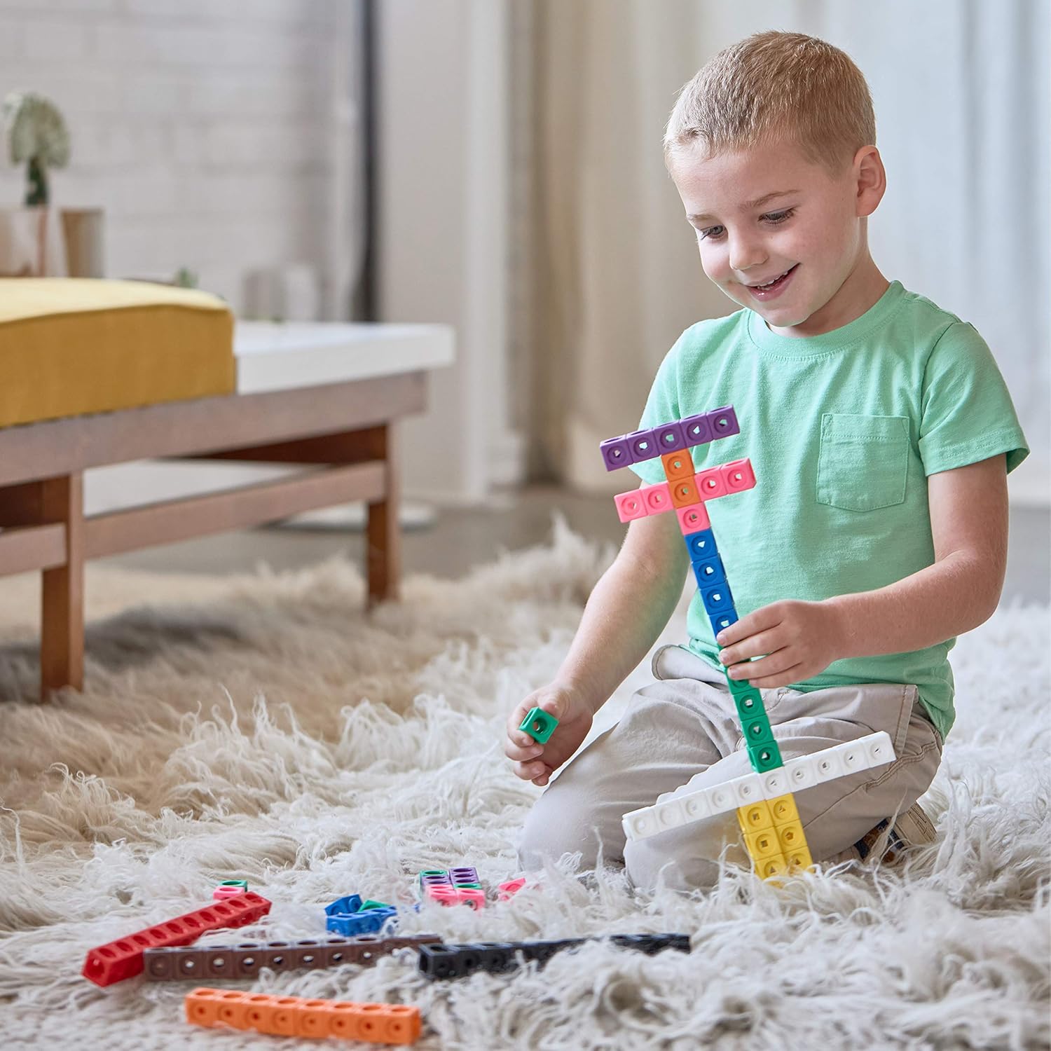 EDX Education Math Cubes - 100-Piece Linking Cube Set for Early Learning 8