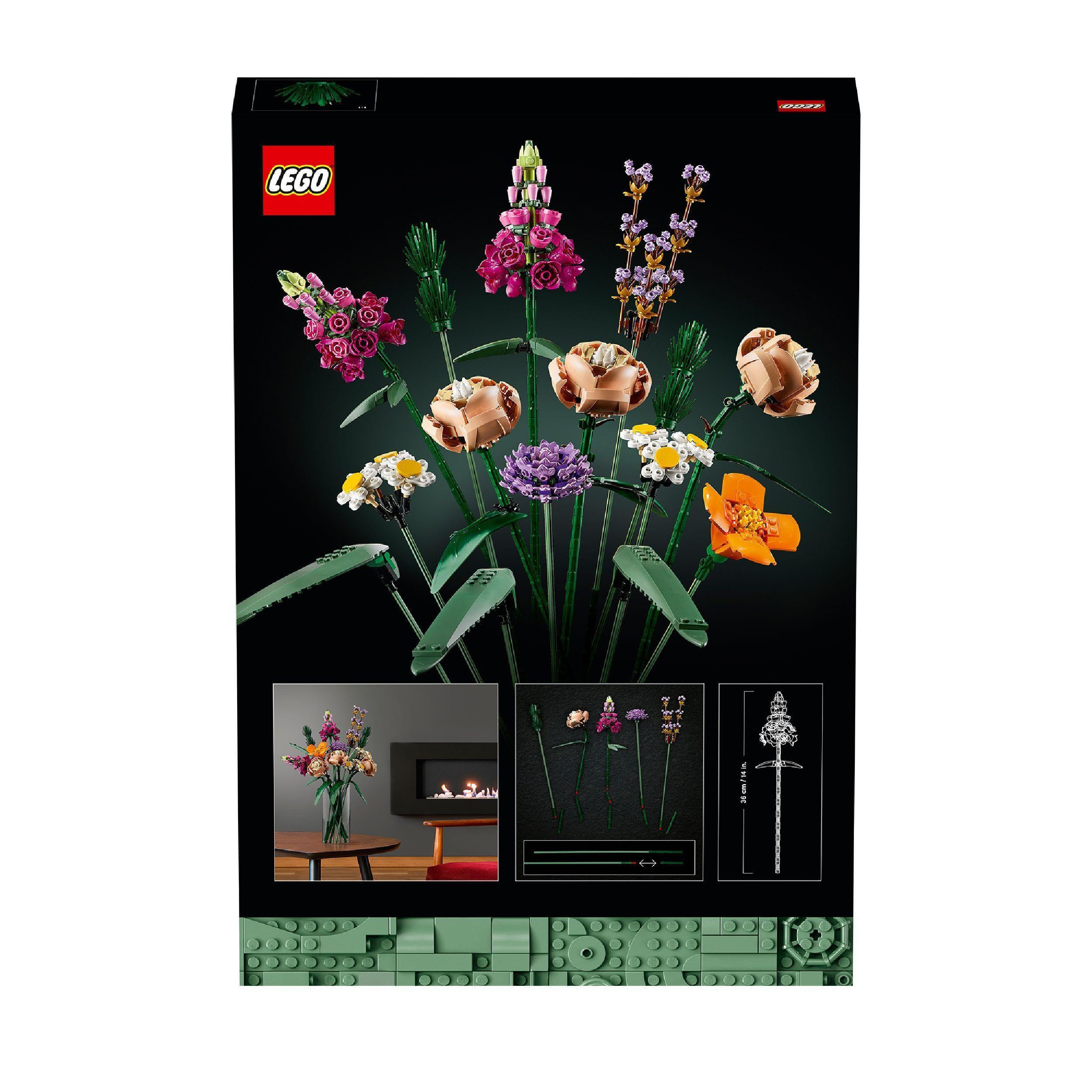 LEGO 10280 Flower Bouquet - Artificial Flowers Building Set for Adults 8