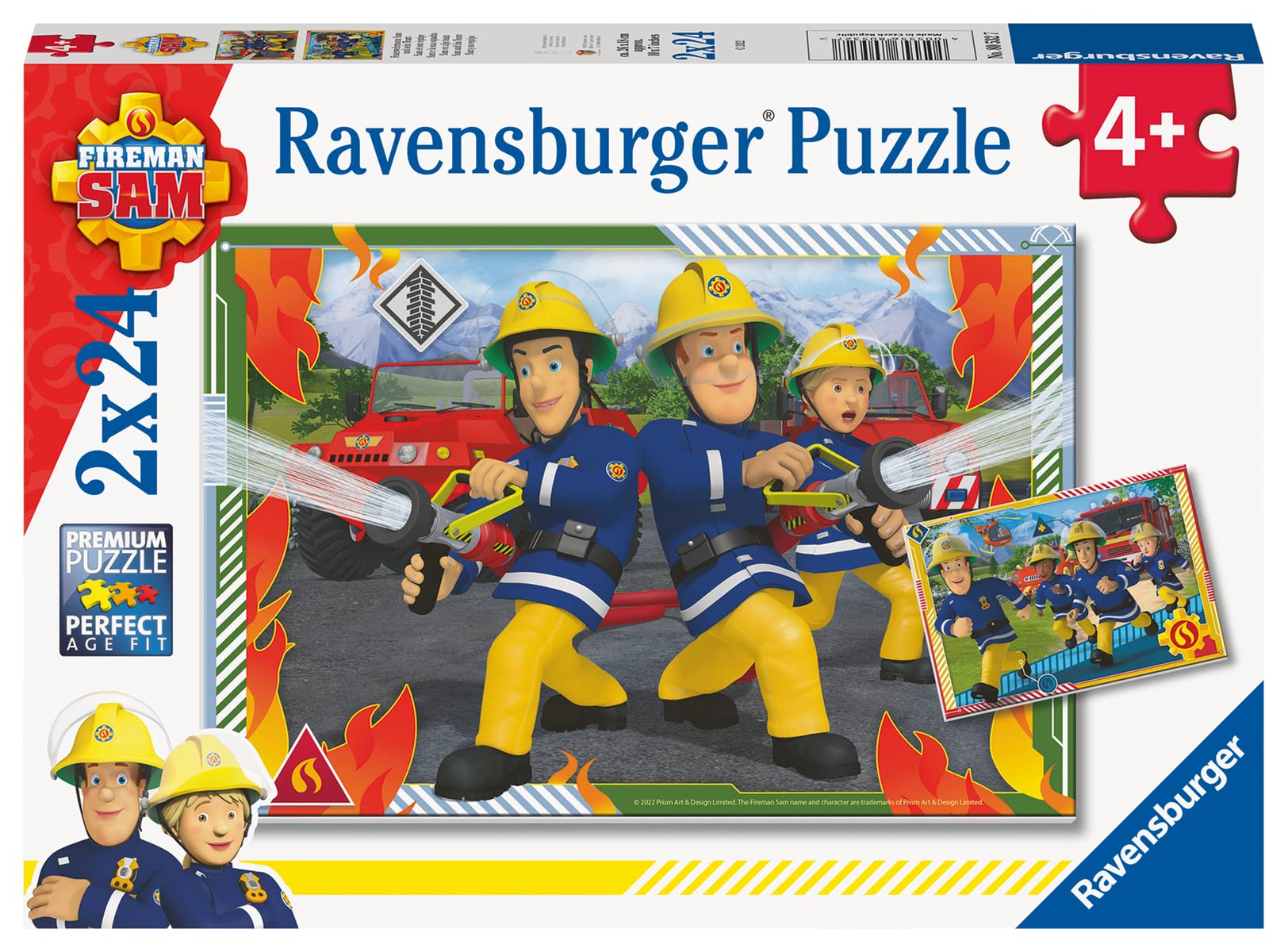 Ravensburger Fireman Sam 2x24 Piece Jigsaw Puzzles for Kids 4 Years Up