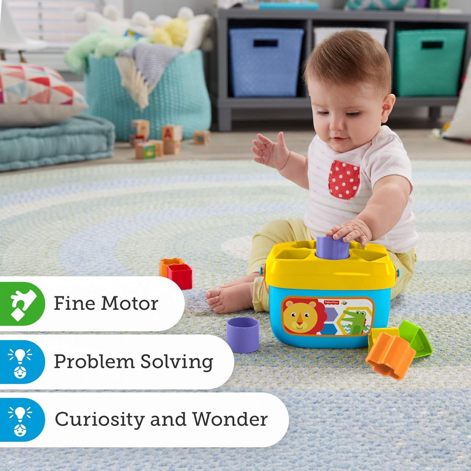 Fisher-Price Baby's First Blocks - Shape Sorting & Stacking Toy for 6+ Months 10