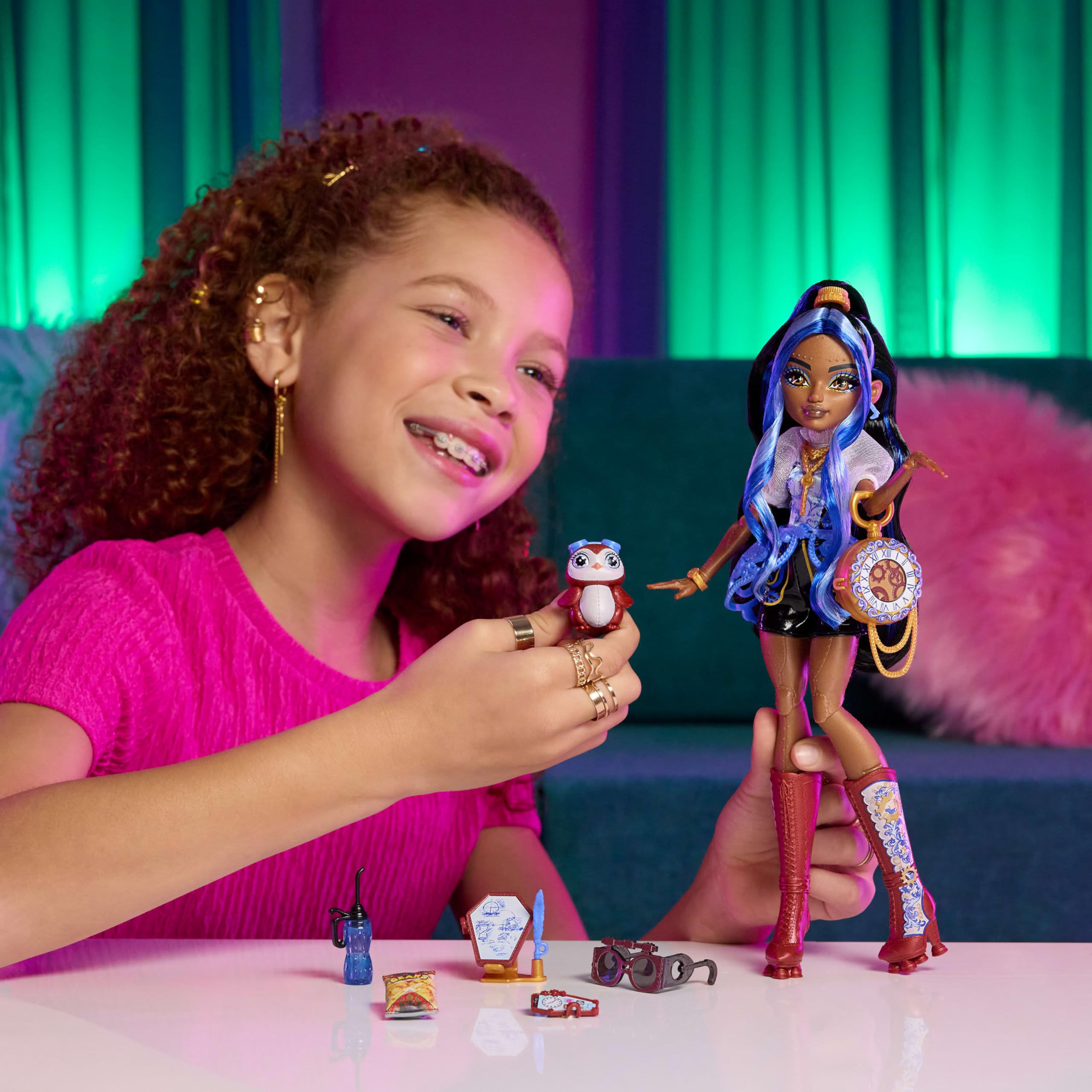 Monster High Robecca Steam Doll - 1:6 Scale, Multicolor, Includes Pet & 7 Accessories