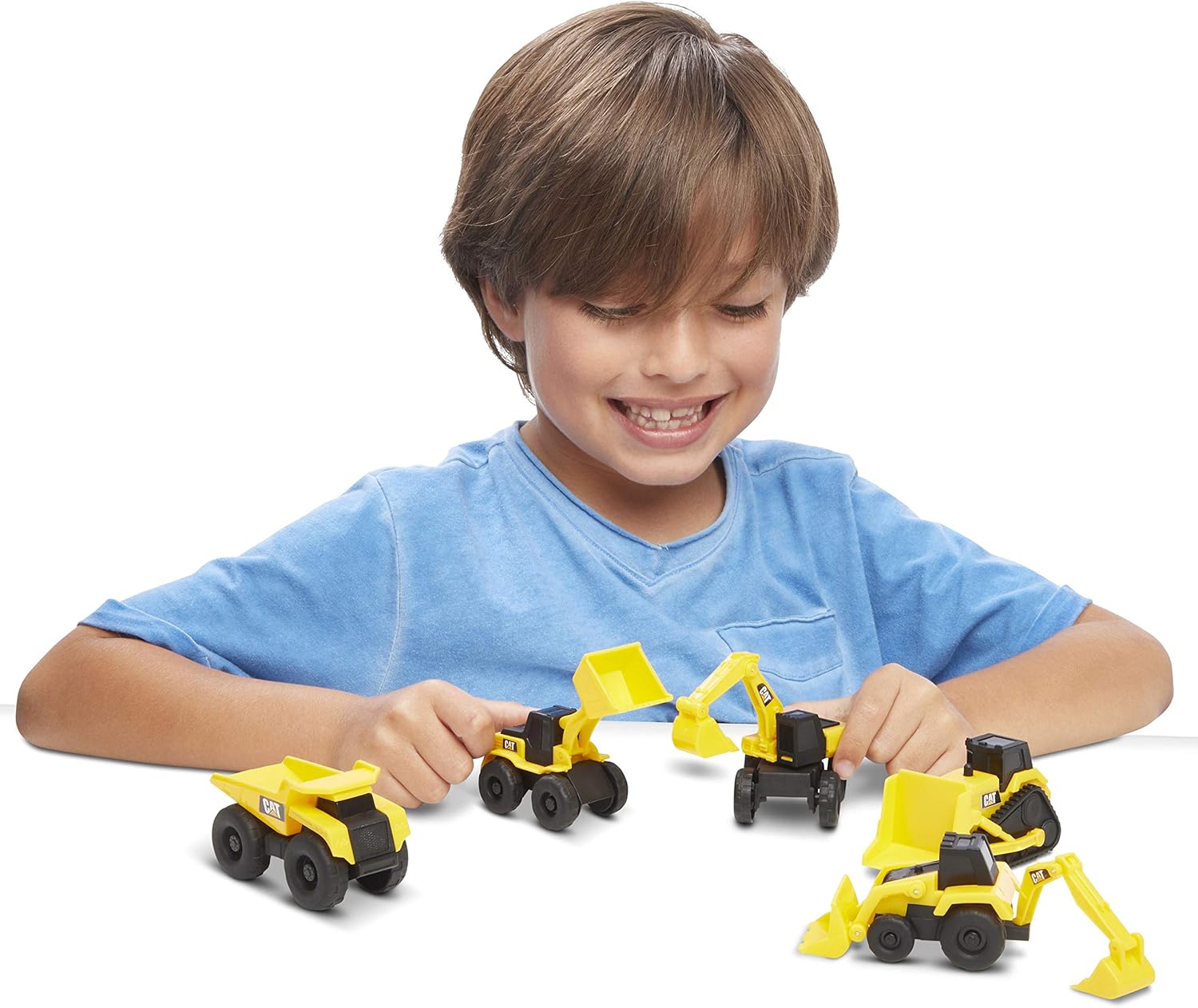 CAT Construction Little Machines 5-Pack - 3" Mini Vehicles for Kids 2+ 10