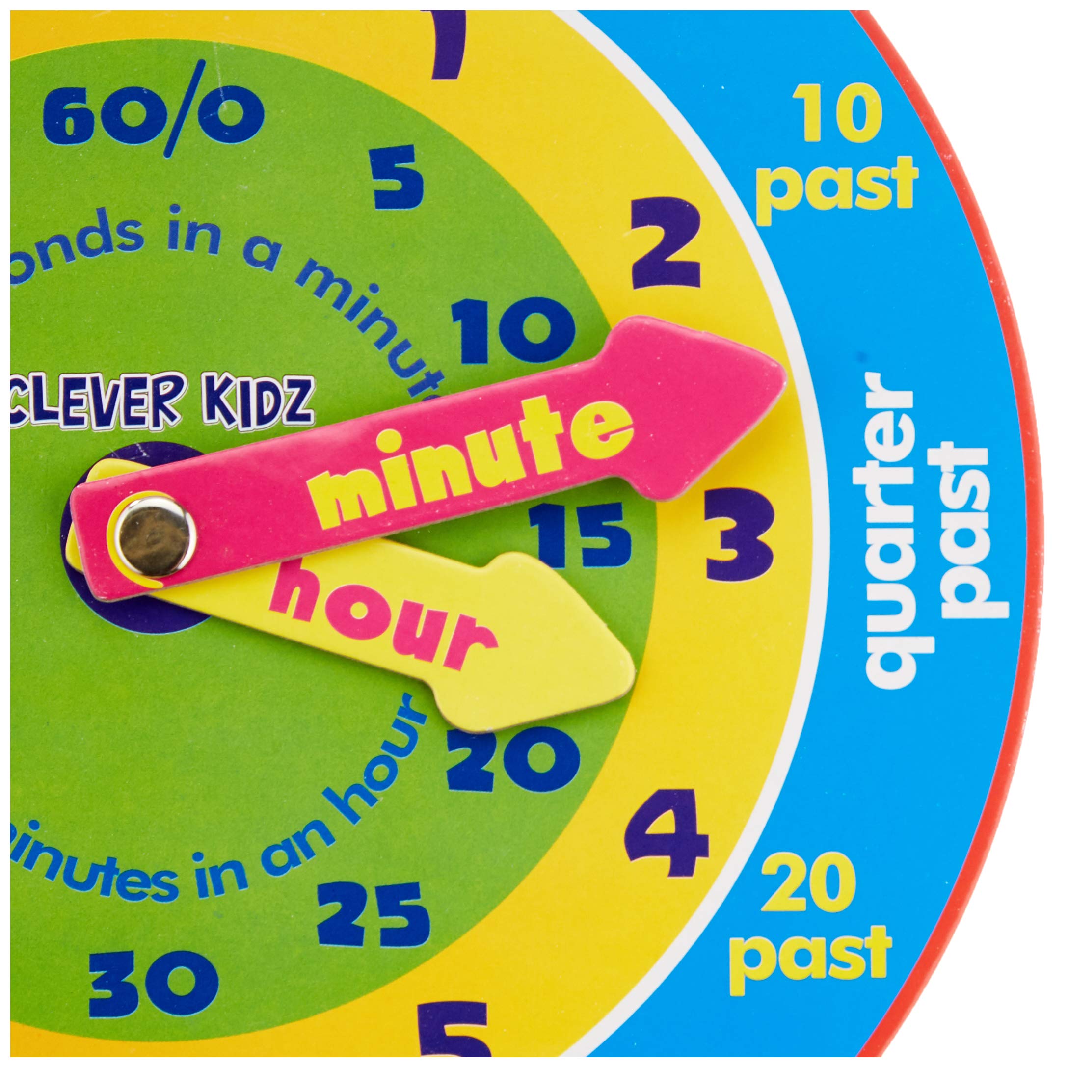Premier Stationery Clever Kidz Magnetic Clever Clock - Educational Learning Toy for Kids 7