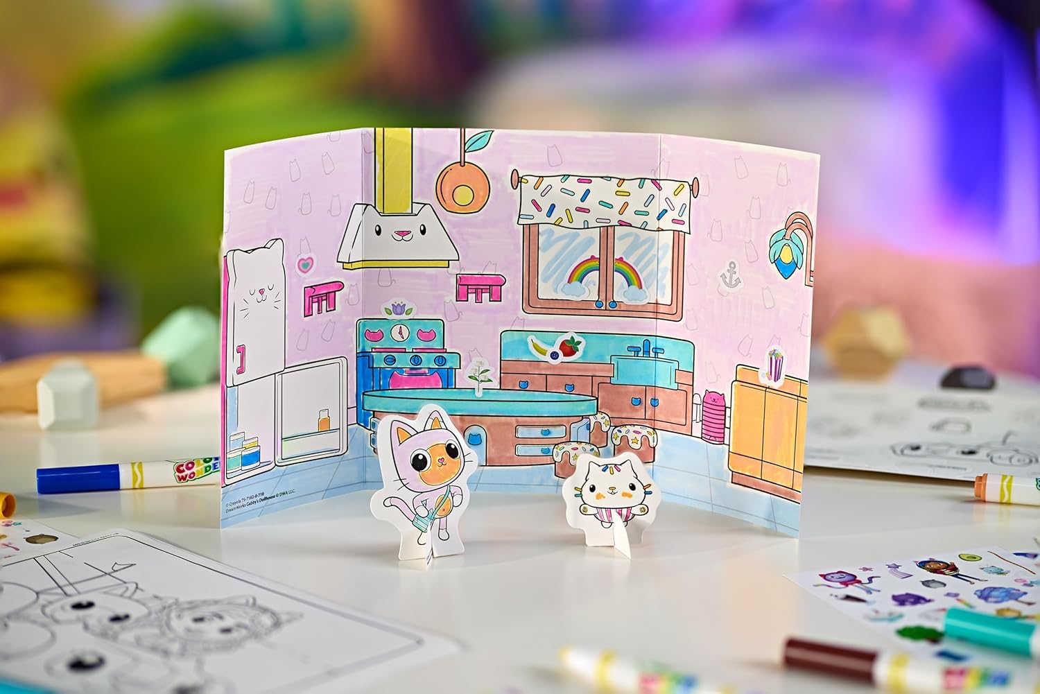 Crayola Color Wonder Activity Kit - Gabby's Dollhouse Mess-Free Coloring Playset 4