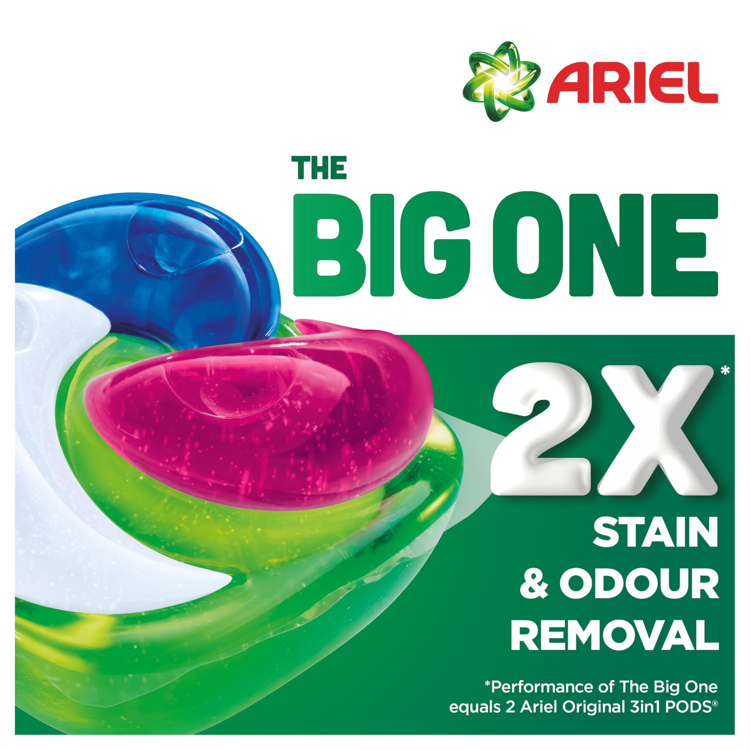 Ariel The Big One PODS Laundry Capsules, 35 Washes, Colour – 2X Stain & Odour Removal 3