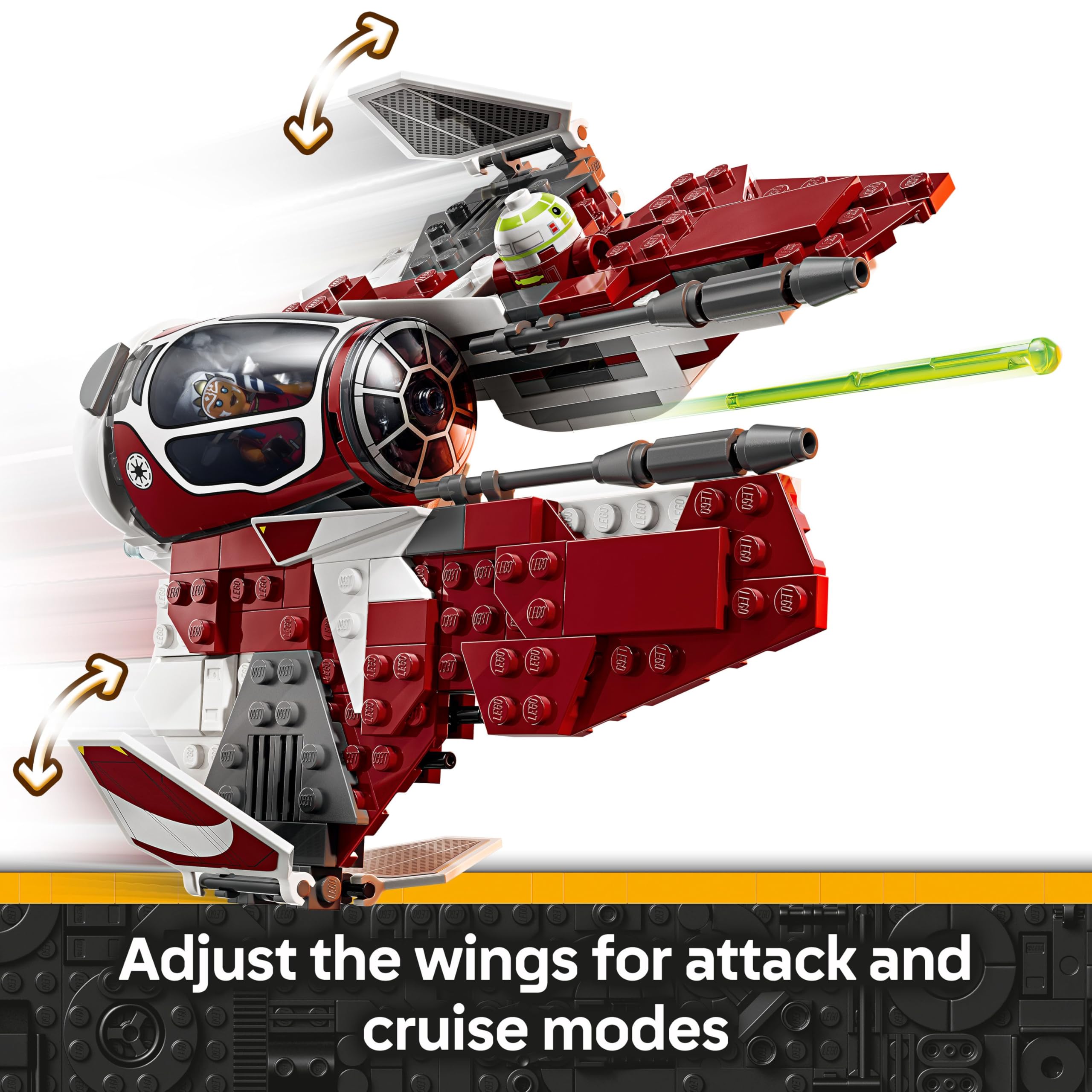 LEGO Star Wars 75401 Ahsoka’s Jedi Interceptor Building Set with 2 Minifigures | Ages 8+ 3