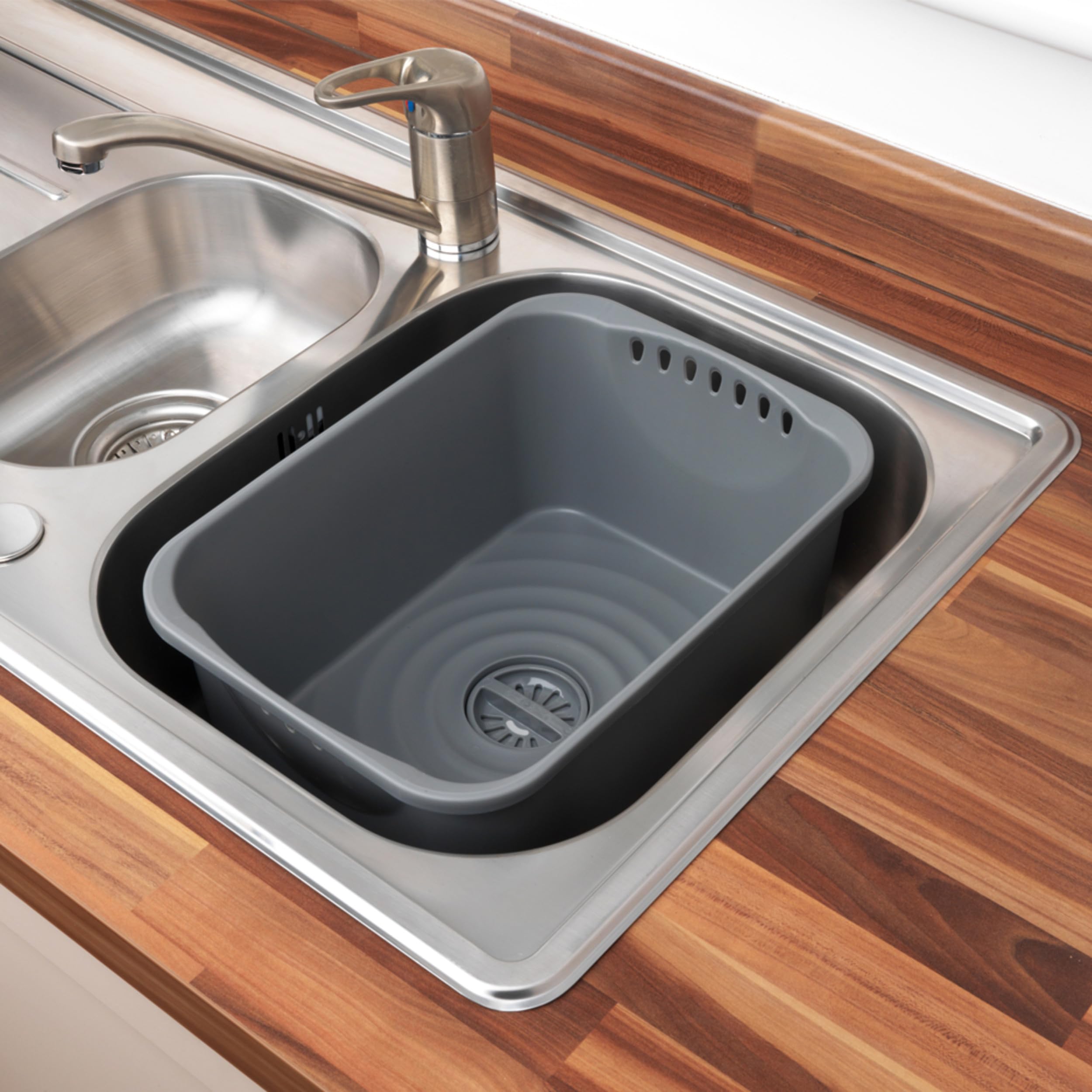 Beldray - Kitchen Sink Washing Up Bowl with Integrated Drainer 5