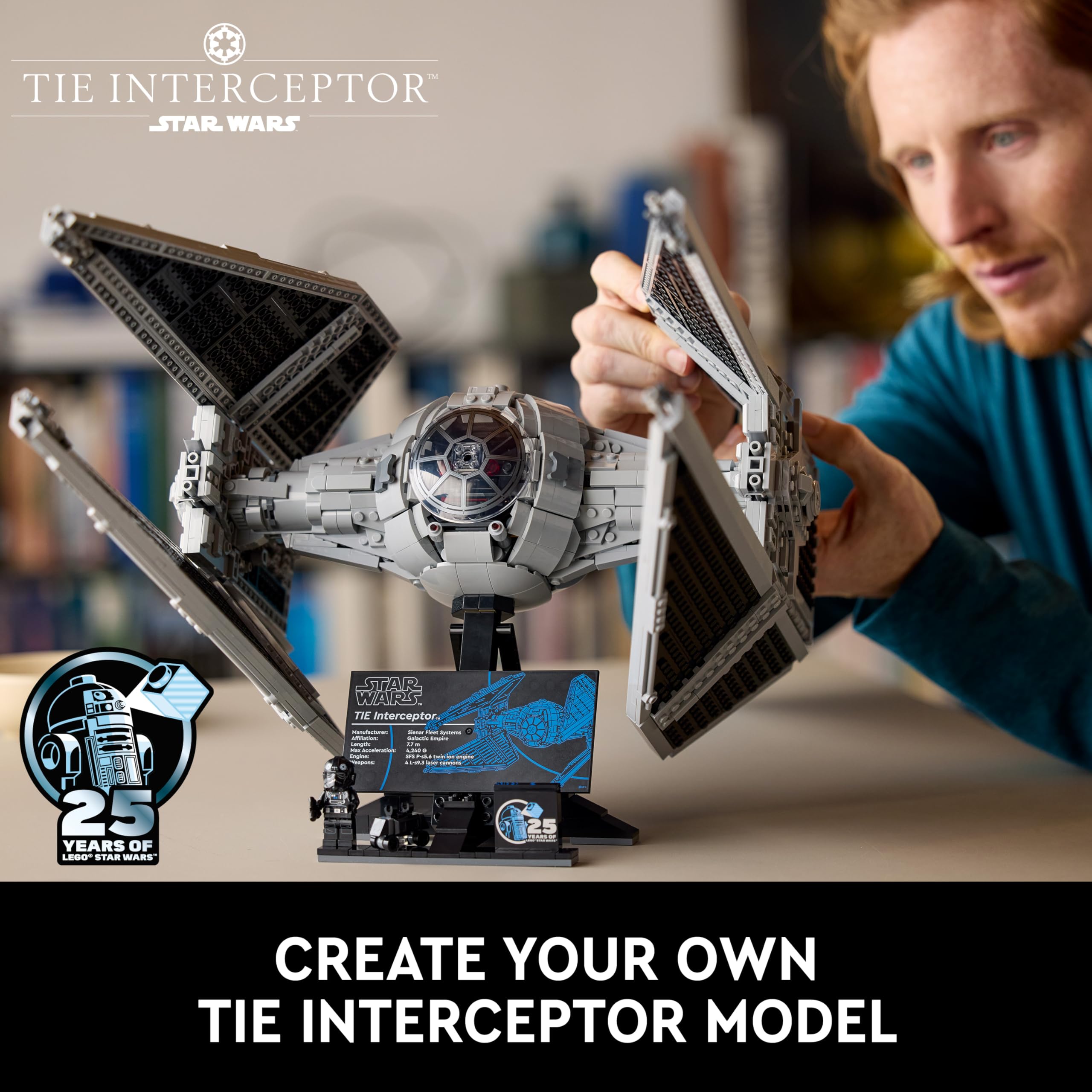 LEGO Star Wars TIE Interceptor UCS Vehicle Building Set 75382 | Ages 18+