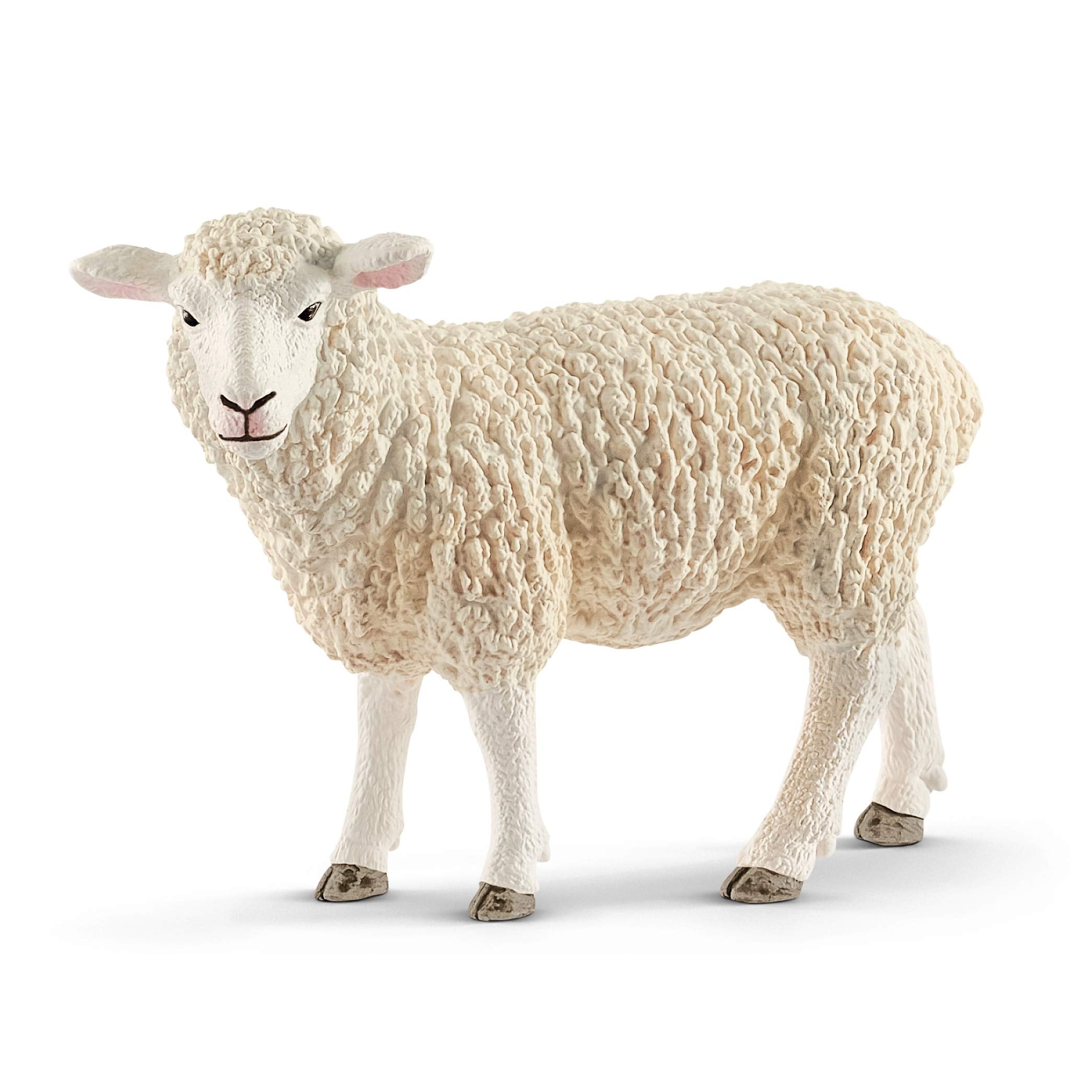 SCHLEICH 13882 Sheep Figure - Realistic Farm World Toy for Children 3-8 Years