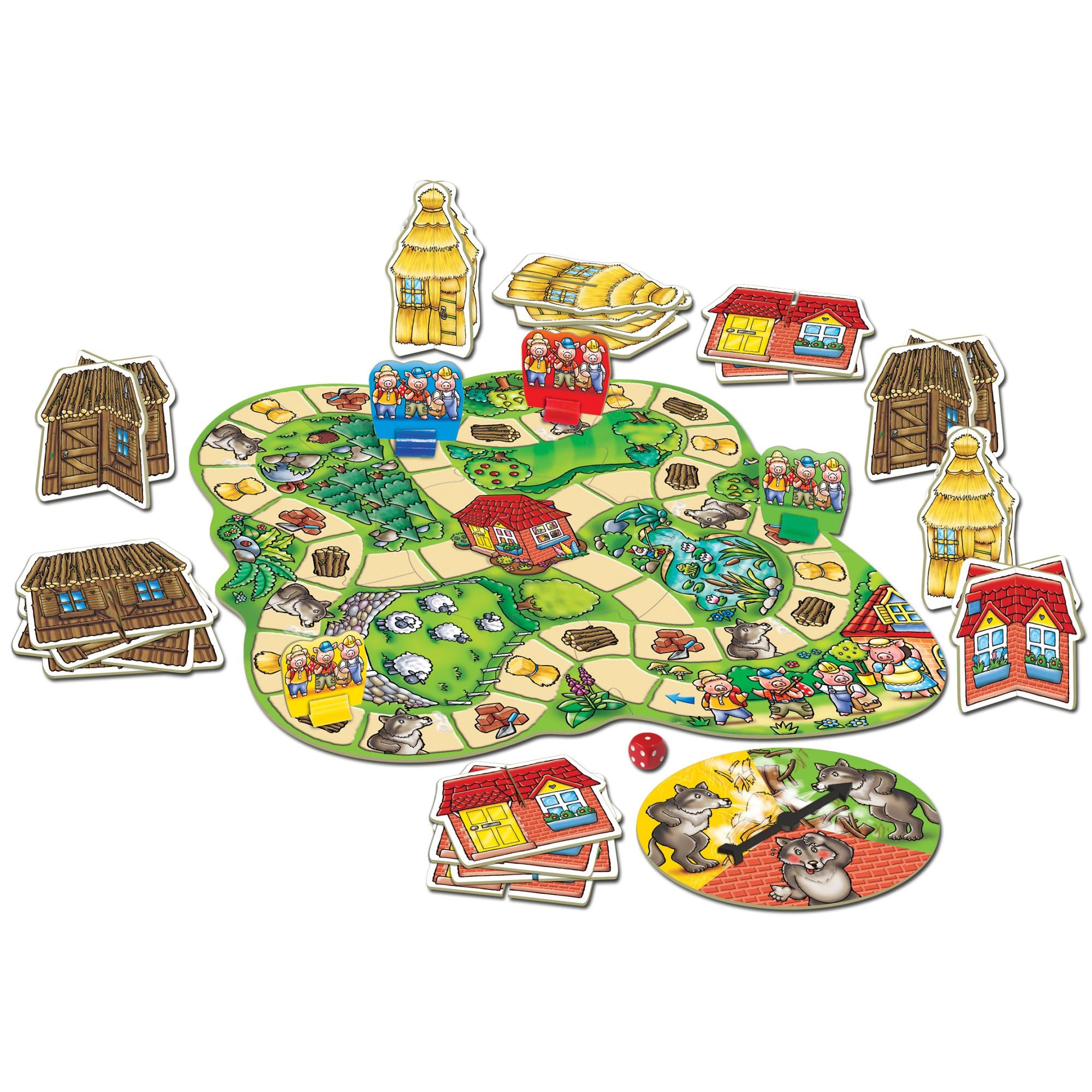 Orchard Toys Three Little Pigs Board Game for Kids Ages 3-6 4