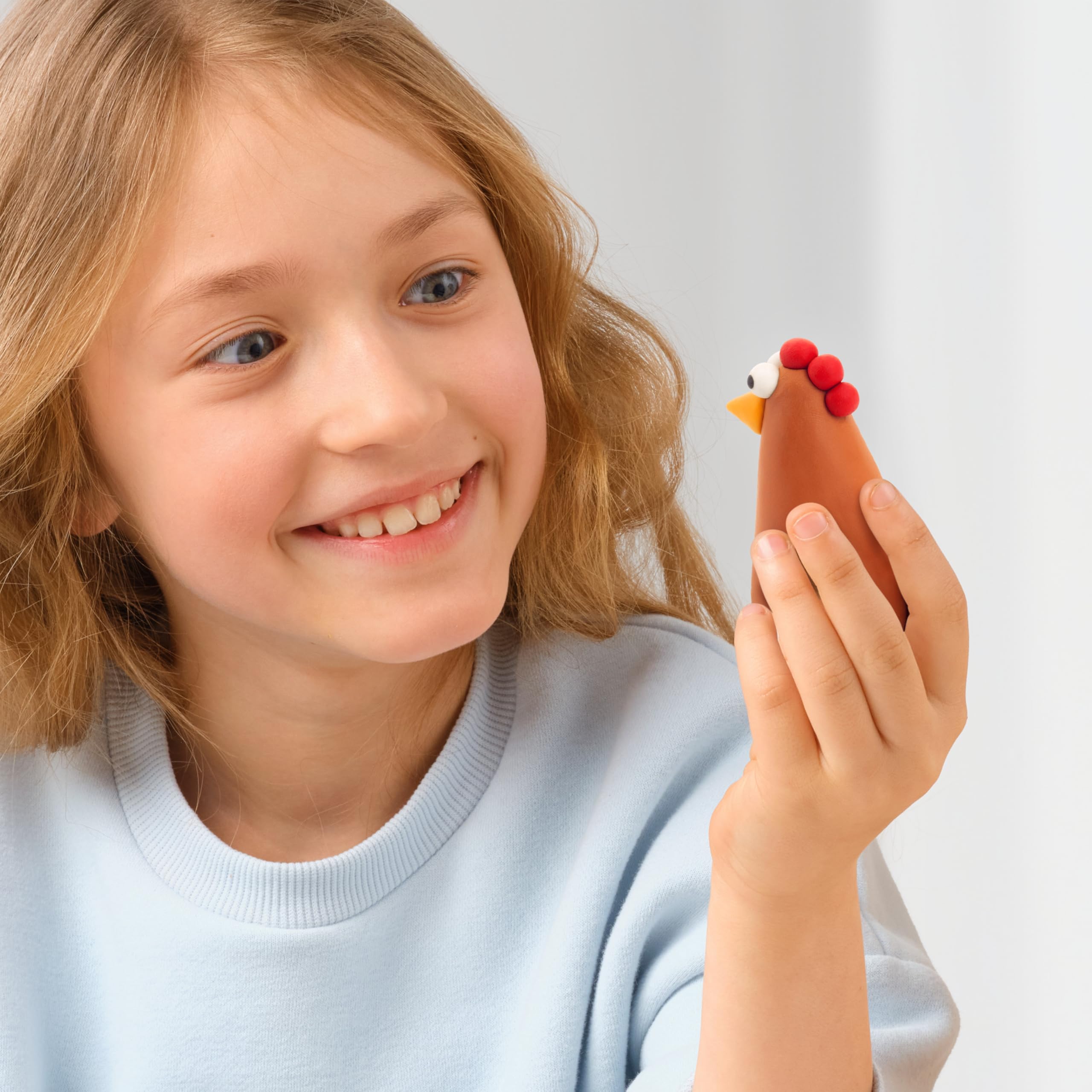 Hey Clay Farm Birds: Duck, Goose, Hen Set - Air Dry Modeling Clay for Kids 3+ 16