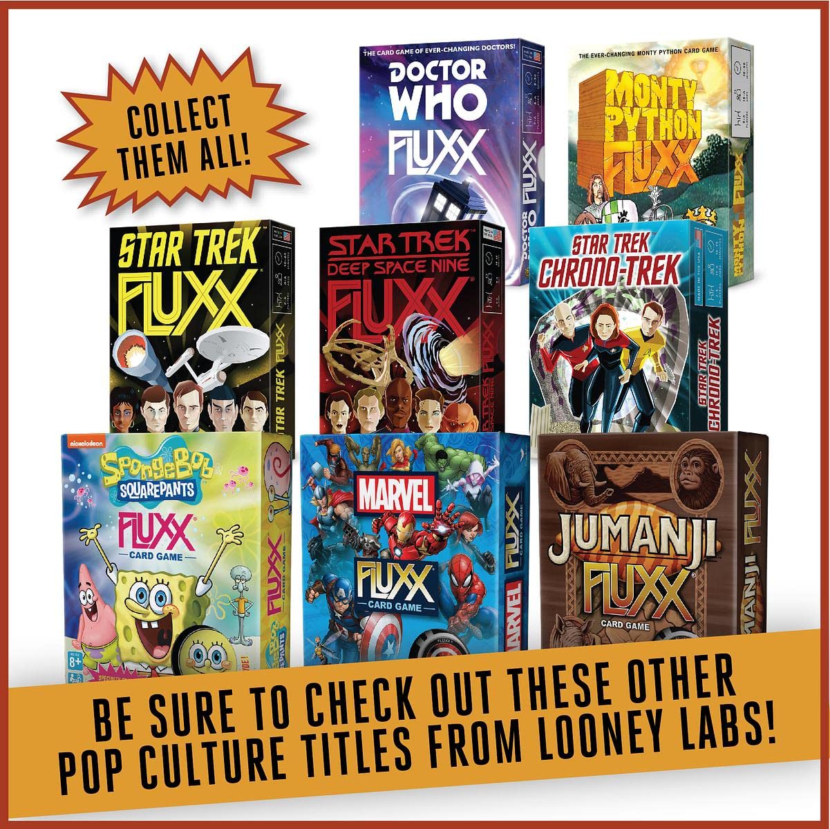 Looney Labs Jumanji Fluxx Card Game - Mixed Colours 12