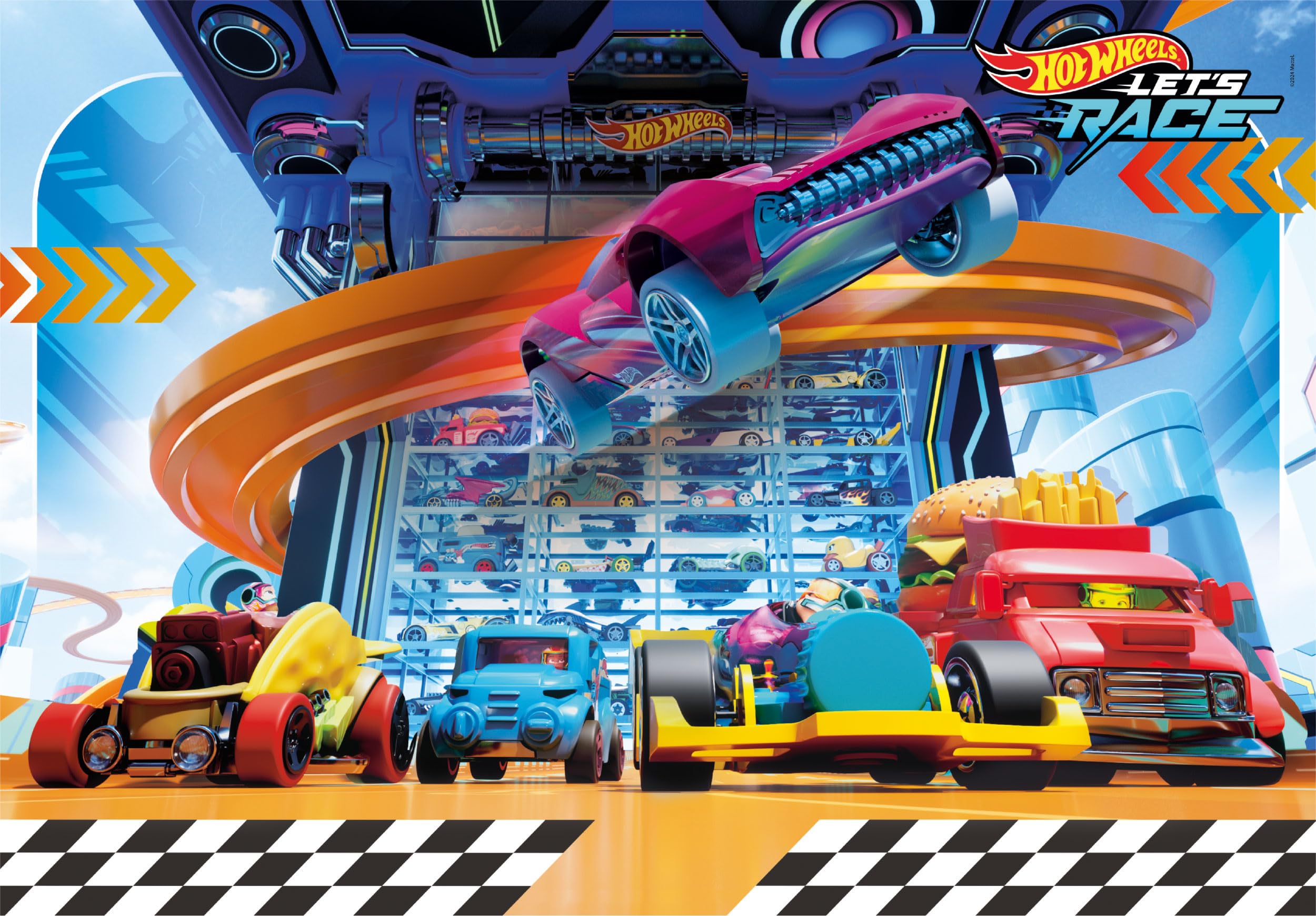 Clementoni Hotwheels 104-Piece Jigsaw Puzzle - Supercolor Kids Puzzle for Ages 6-8 6