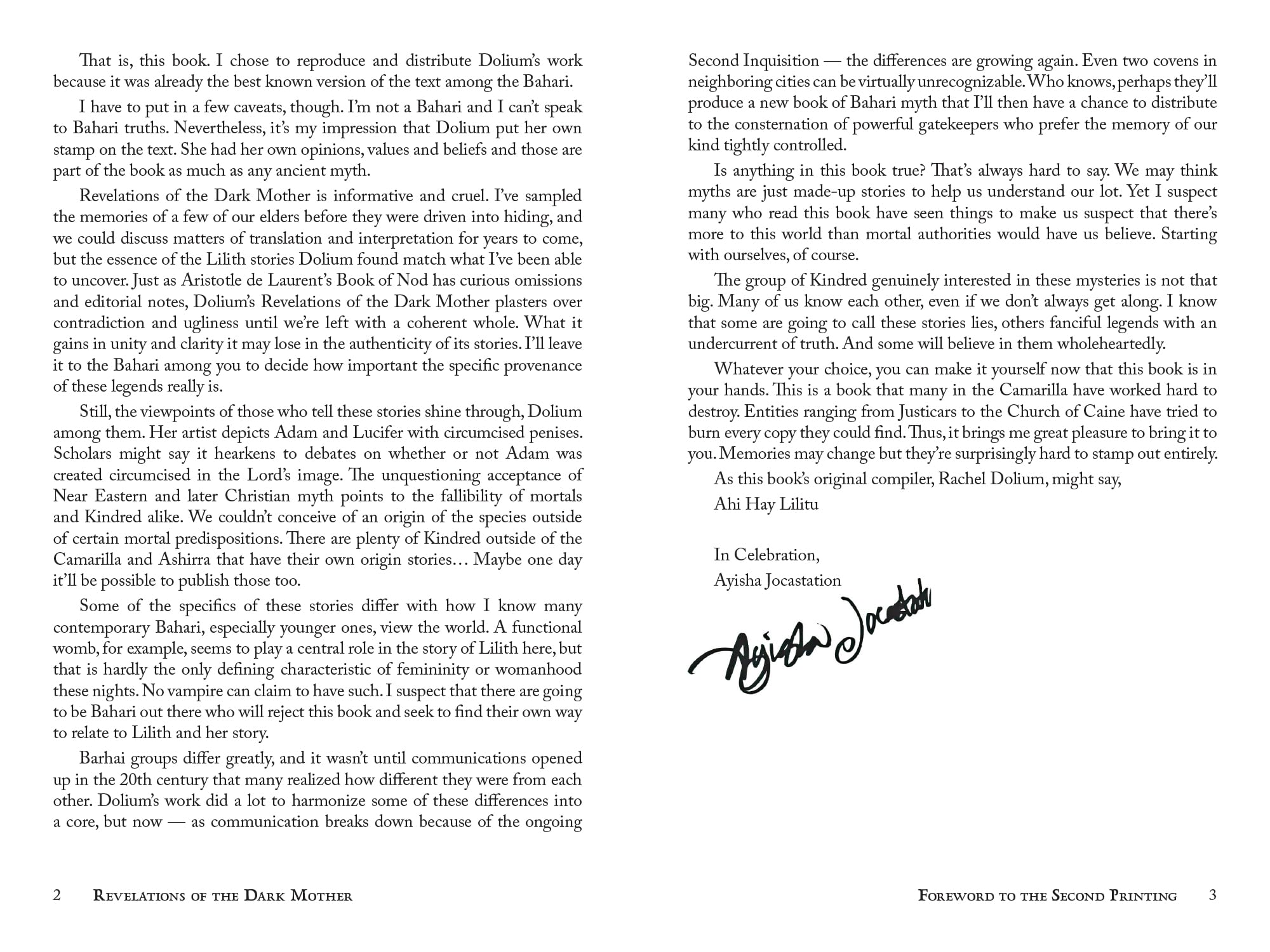 Renegade Vampire: The Masquerade RPG Revelations of the Dark Mother HC 3