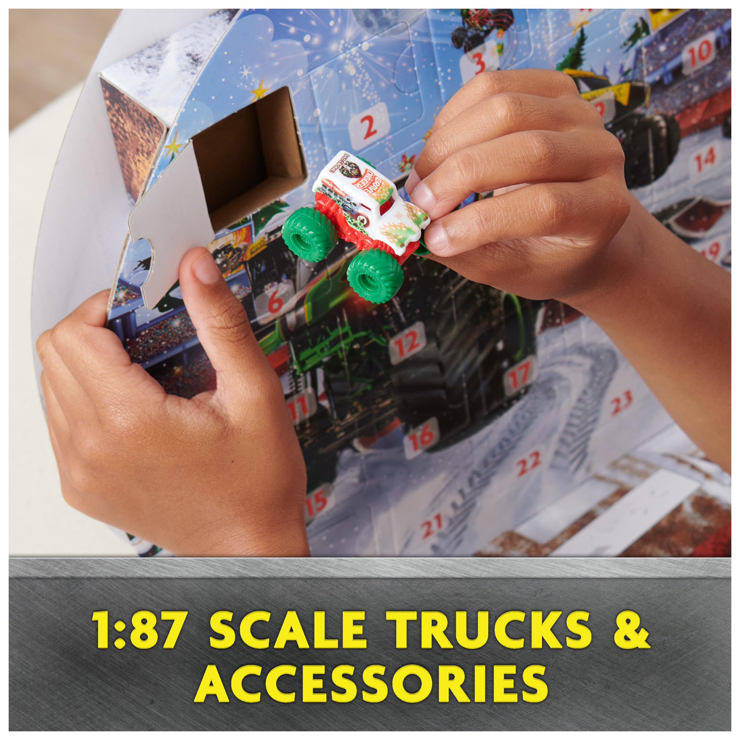 Monster Jam Mini Christmas Advent Calendar - 24 Days of Monster Trucks & Accessories 10