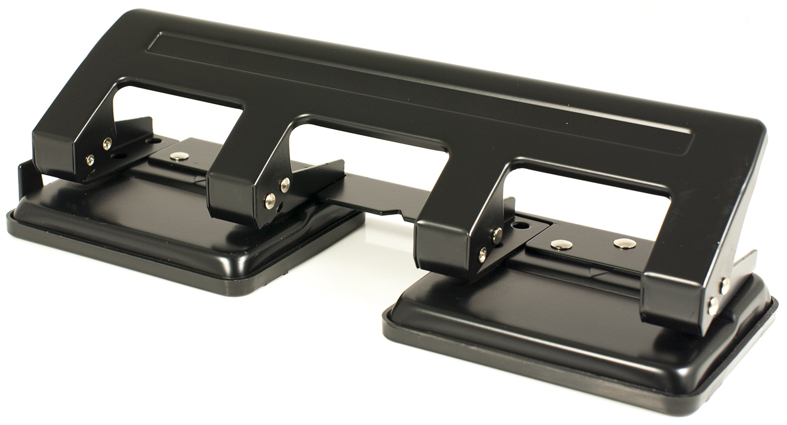 Pavo Premium 4-Hole Puncher - 20 Sheet Capacity | Metal Construction | Black