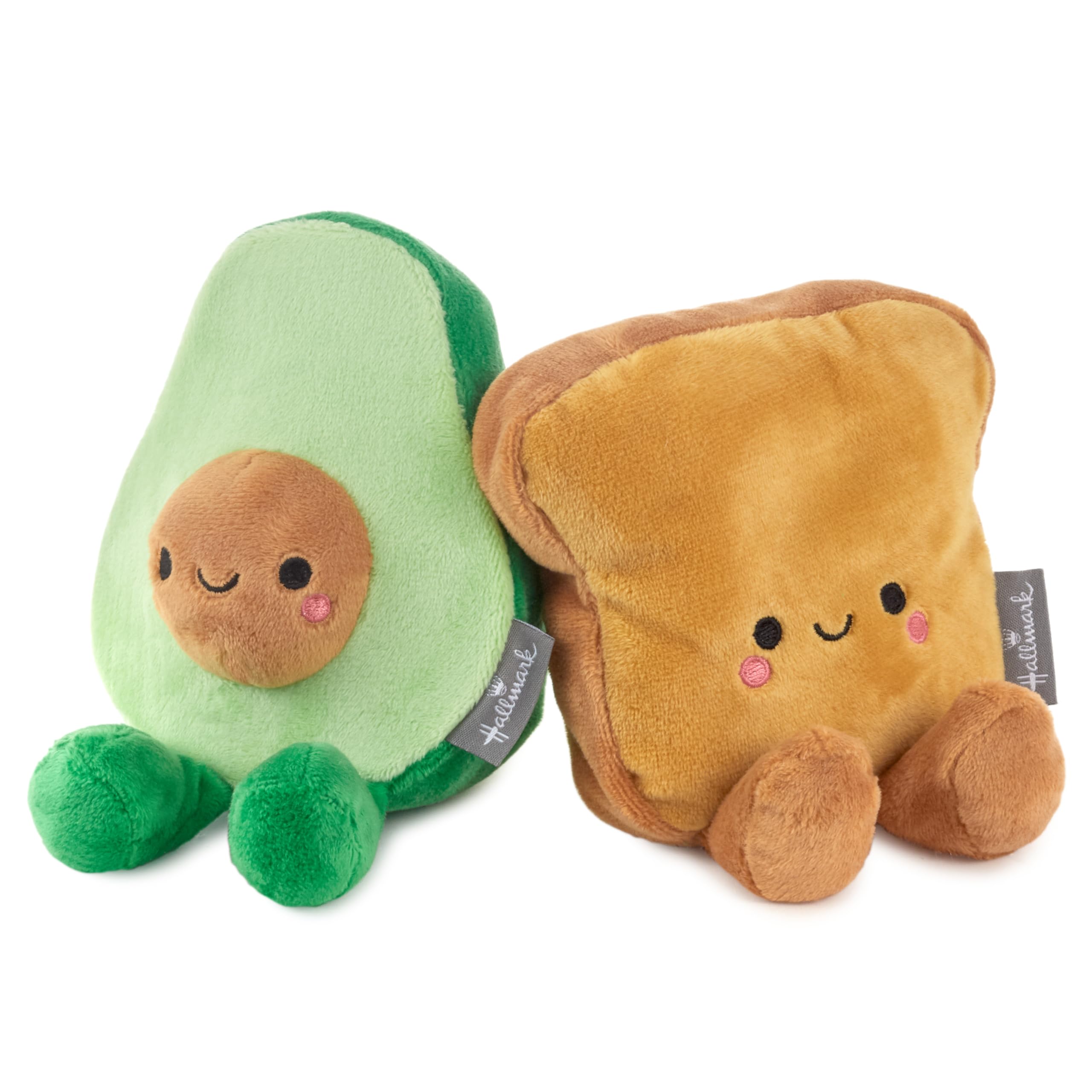 Hallmark Better Together Avocado and Toast Pair Magnetic Plush Toys | Set of 2