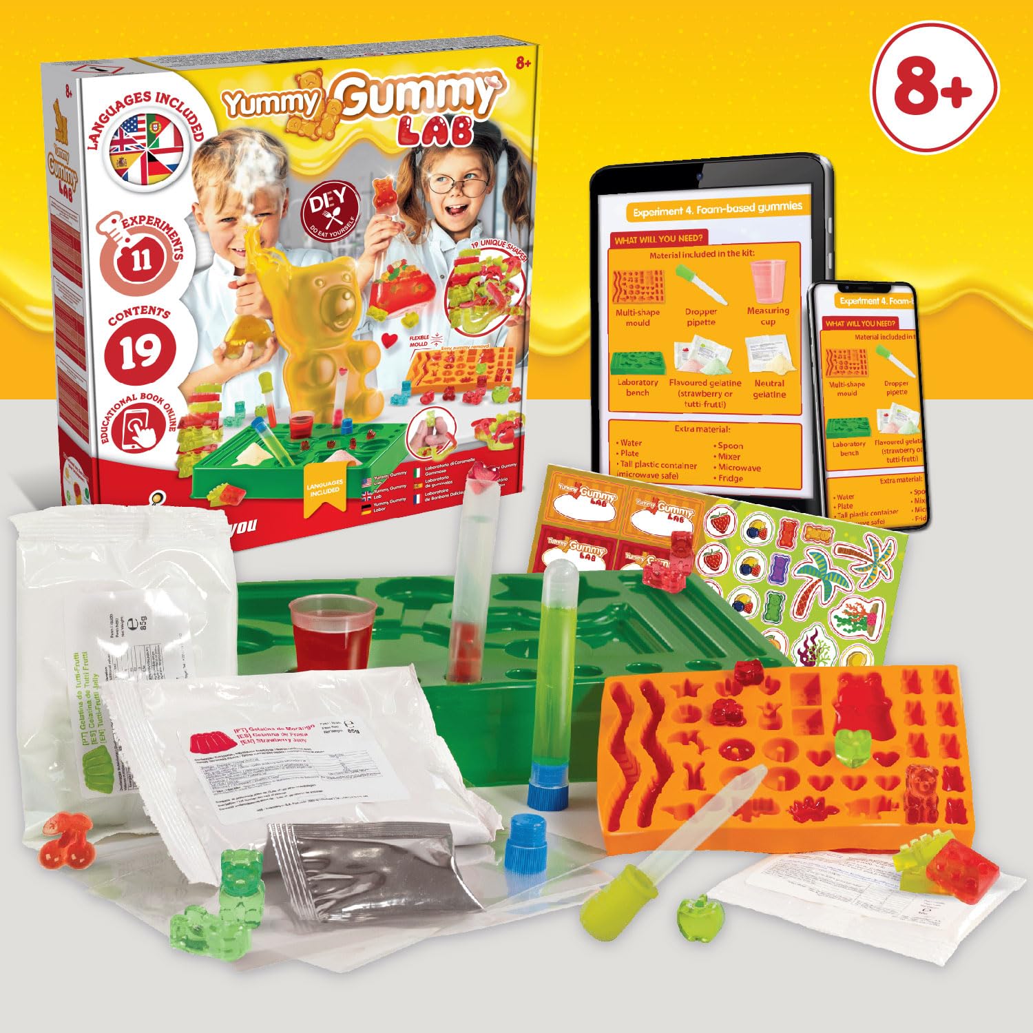 Science4you Gummy Sweets Lab for Kids – Candy Making Kit with 19 Shapes & Flavors 7