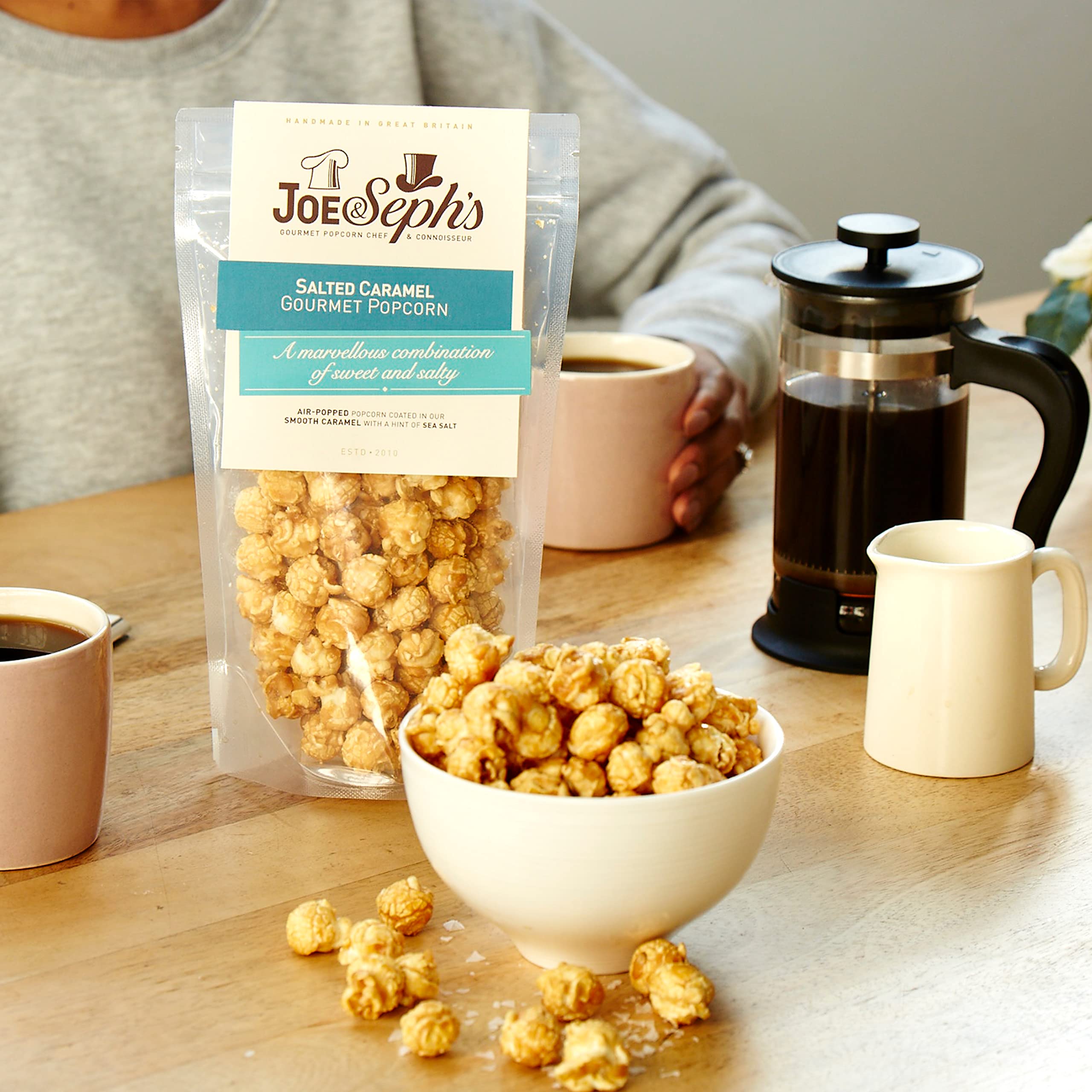Joe & Seph's Salted Caramel Popcorn (80g) - Gourmet Air-Popped, Handmade in UK, 2 Gold Stars Great Taste Award Winner 3