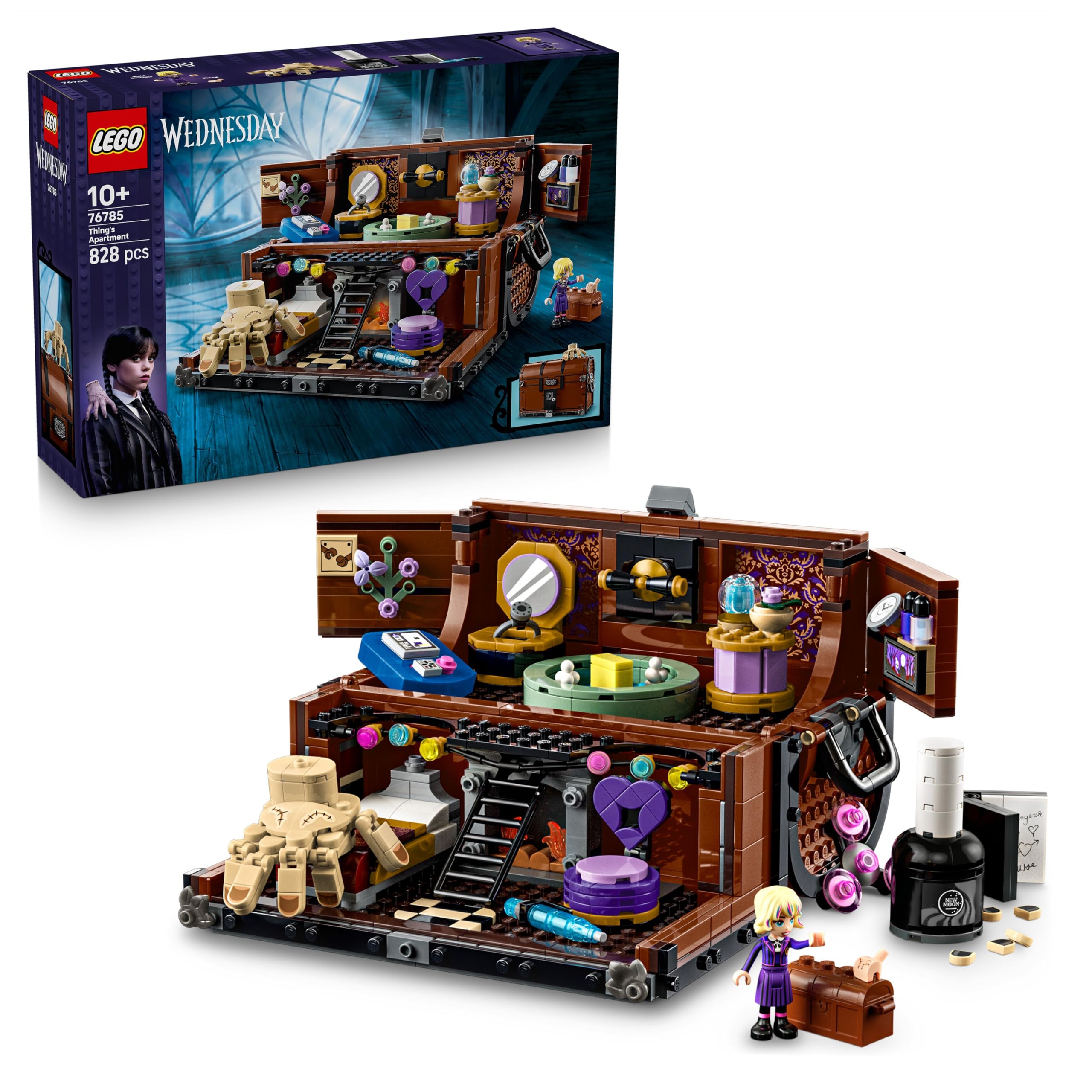 LEGO Wednesday Thing's Apartment - Play & Display Set with Enid Mini Doll