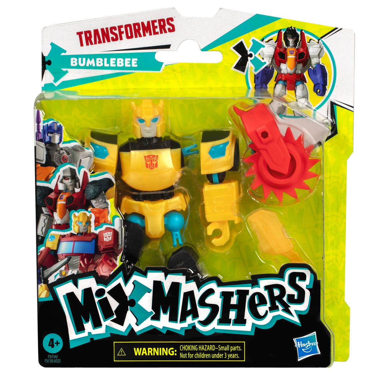 Transformers MixMashers Bumblebee Mix-and-Match Action Figure - 12 cm, Ages 4+