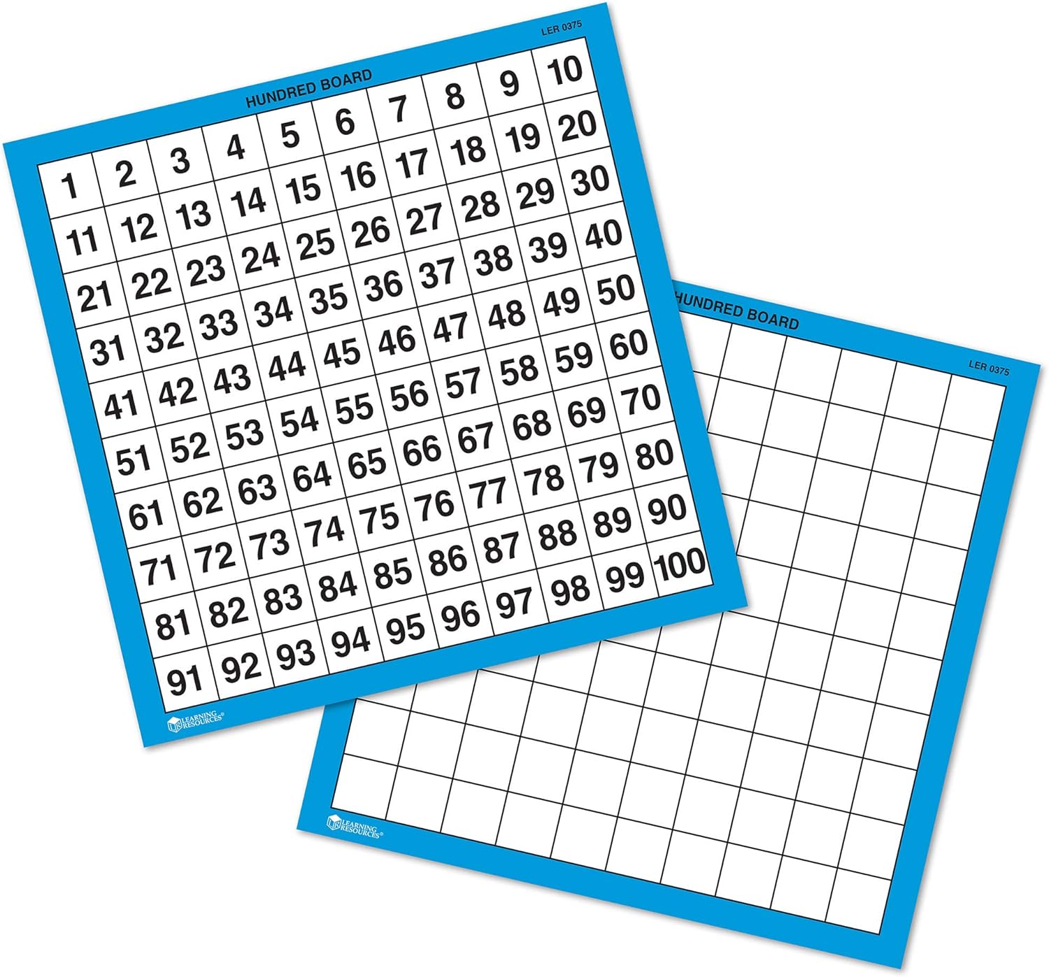 Learning Resources Wipe Clean Hundred Boards - Educational Math Tool for Ages 5-9 3