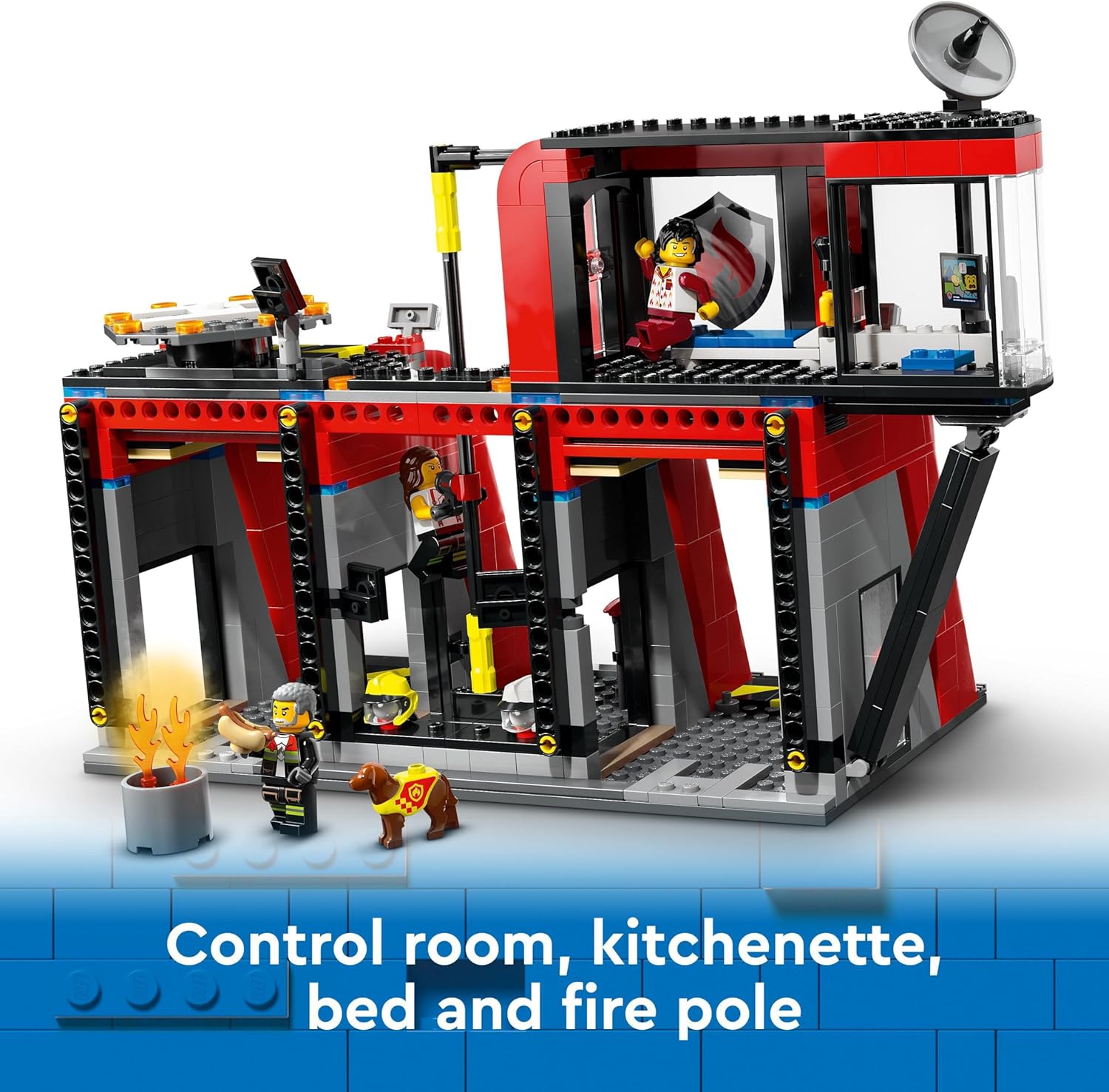 LEGO City Fire Station Playset with Fire Engine & Minifigures - 6+ Years 5