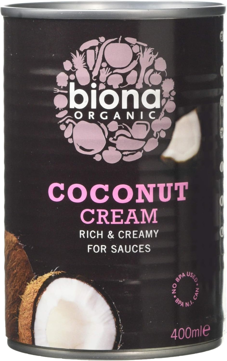 Biona Organic Coconut Cream, 400ml – Rich & Creamy Dairy-Free Alternative