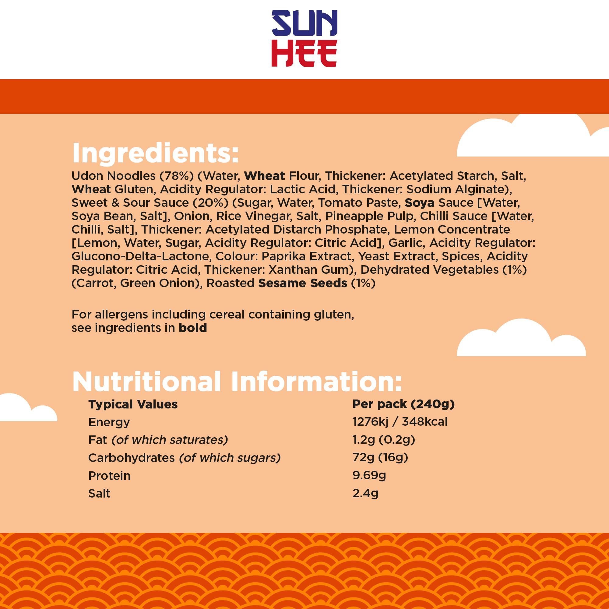 Sun Hee Sweet and Sour Udon Bowl 240g 5