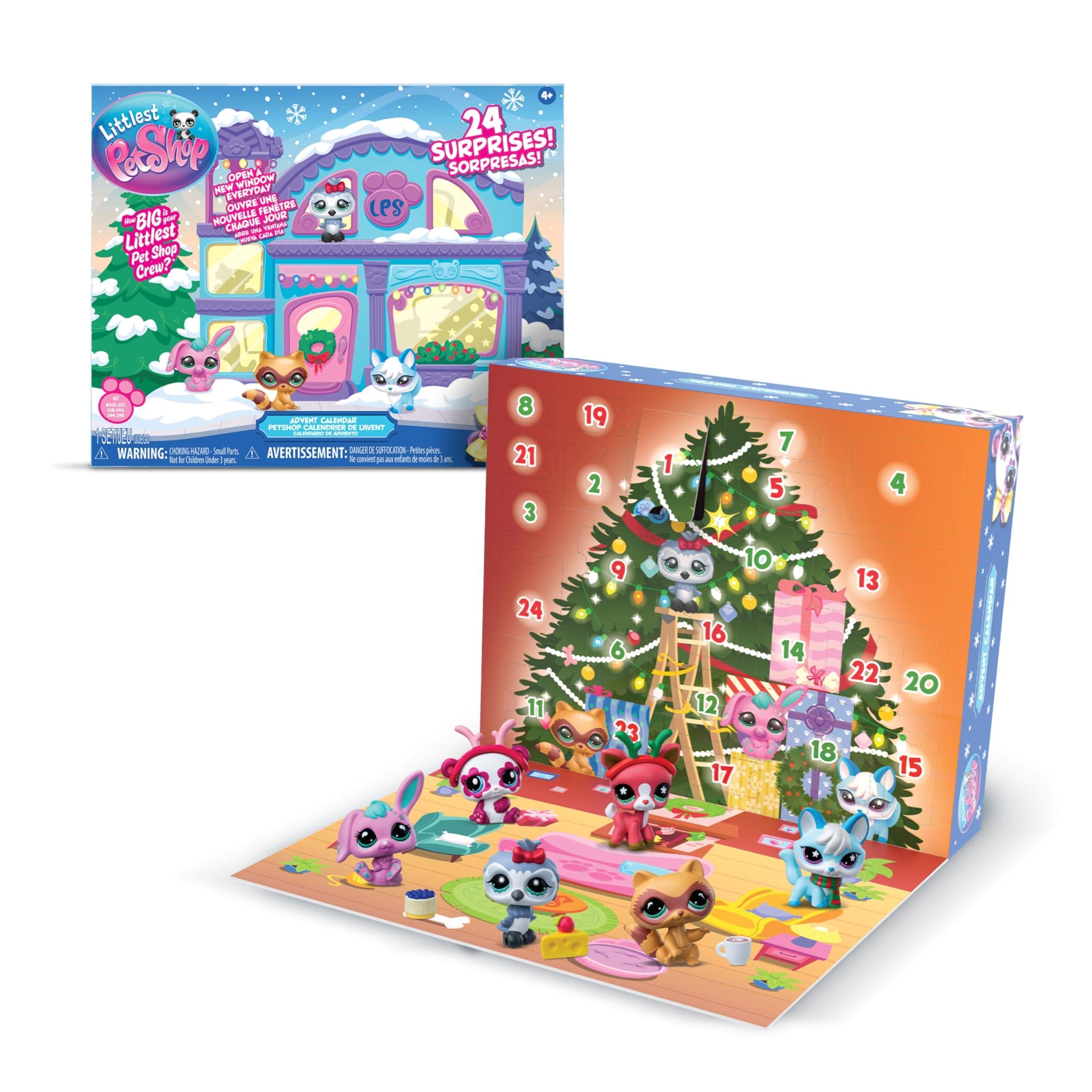 Littlest Pet Shop Holiday Advent Calendar - 24 Surprise Collectibles for Kids 4+