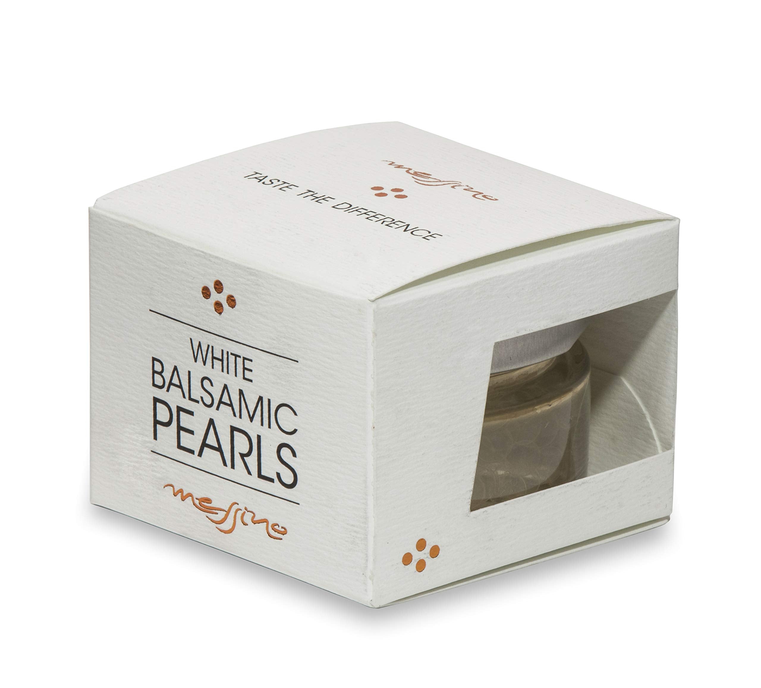 messino White Balsamic Pearls - 50ml Bursting Drops for Salads | Vegan & Natural 1