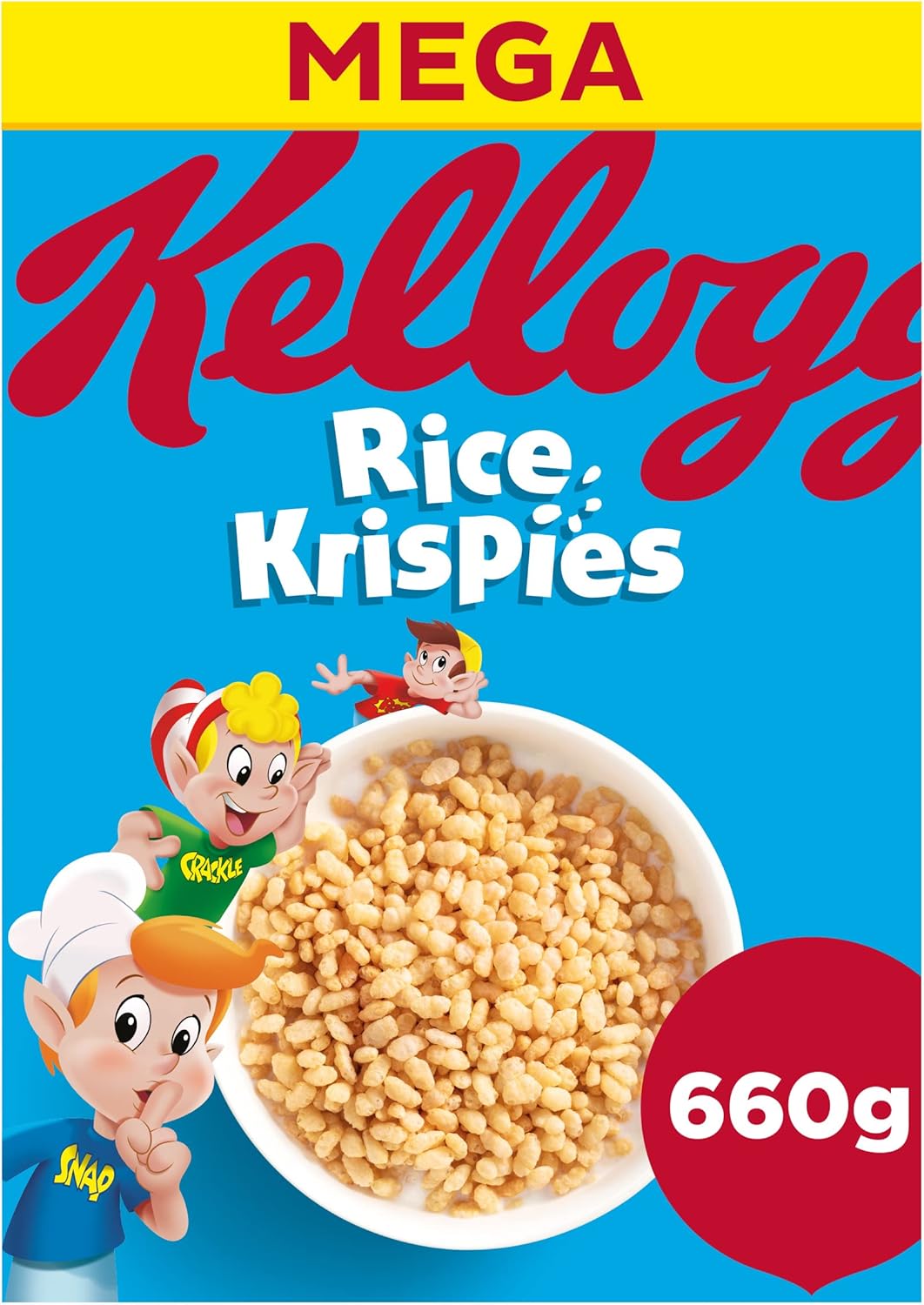 Kellogg's Rice Krispies Breakfast Cereal - Toasted Rice Cereal 660g