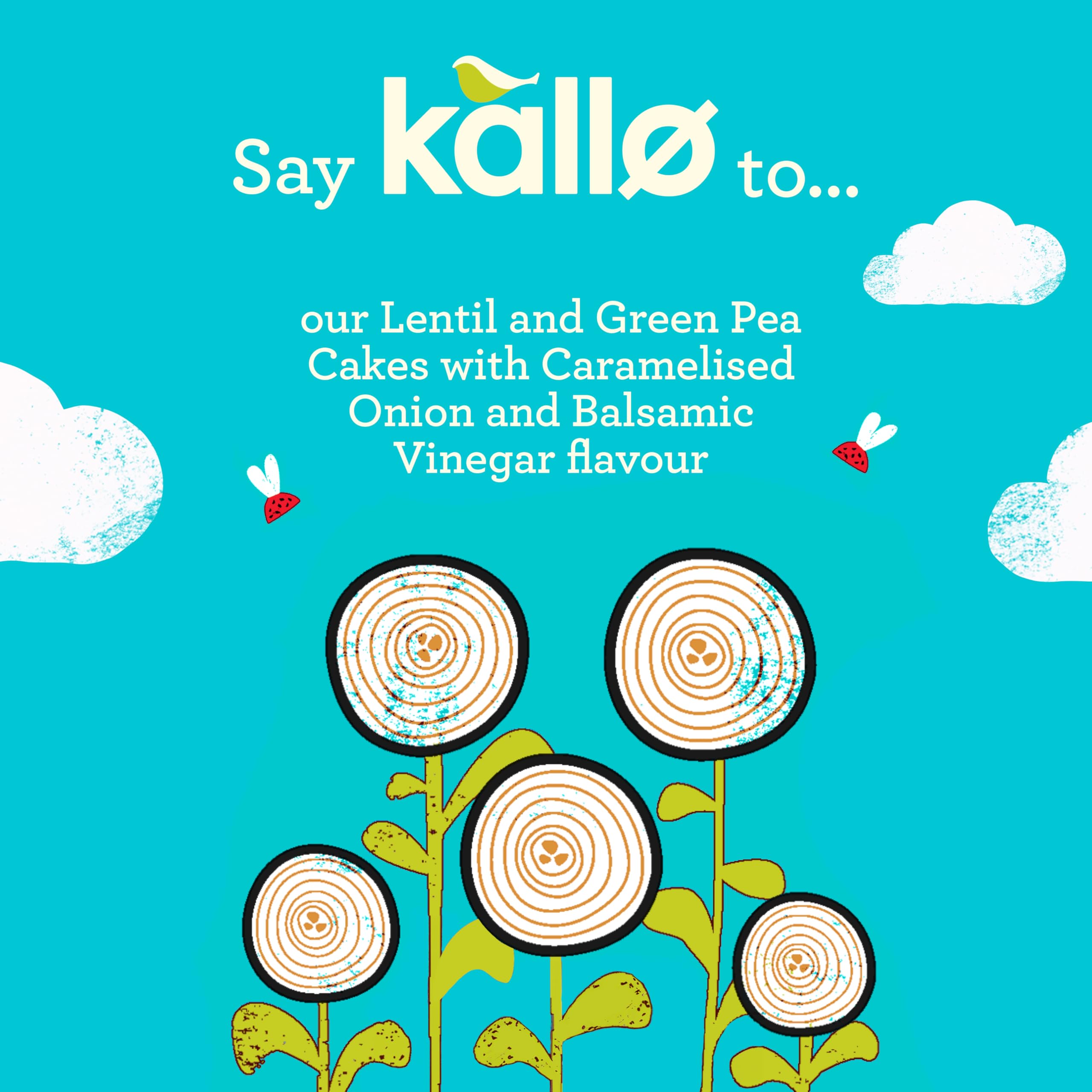 Kallo Veggie Cakes, Caramelised Onion, 6 x 122g 12