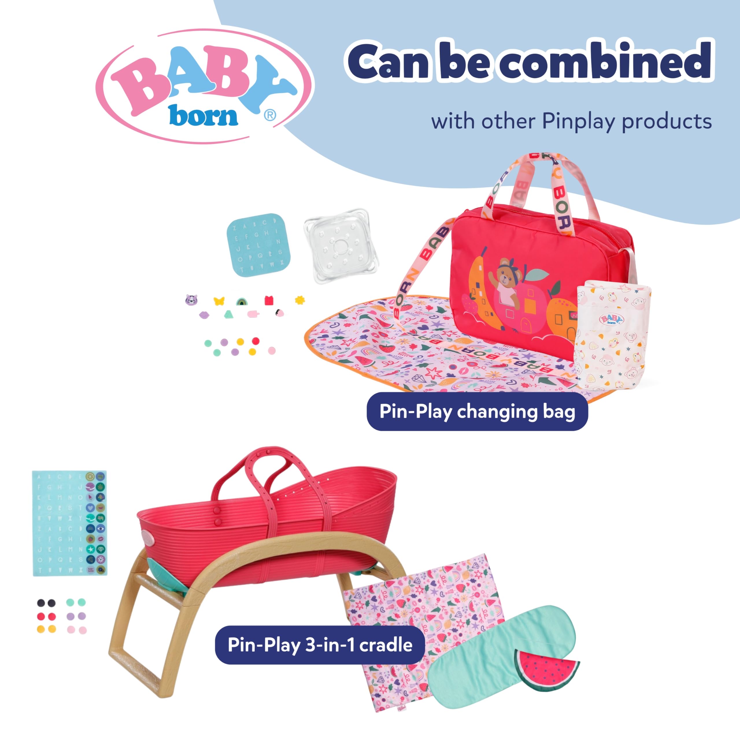 BABY born Baby Carrier Pin-Play with Adjustable Harness for Dolls 7