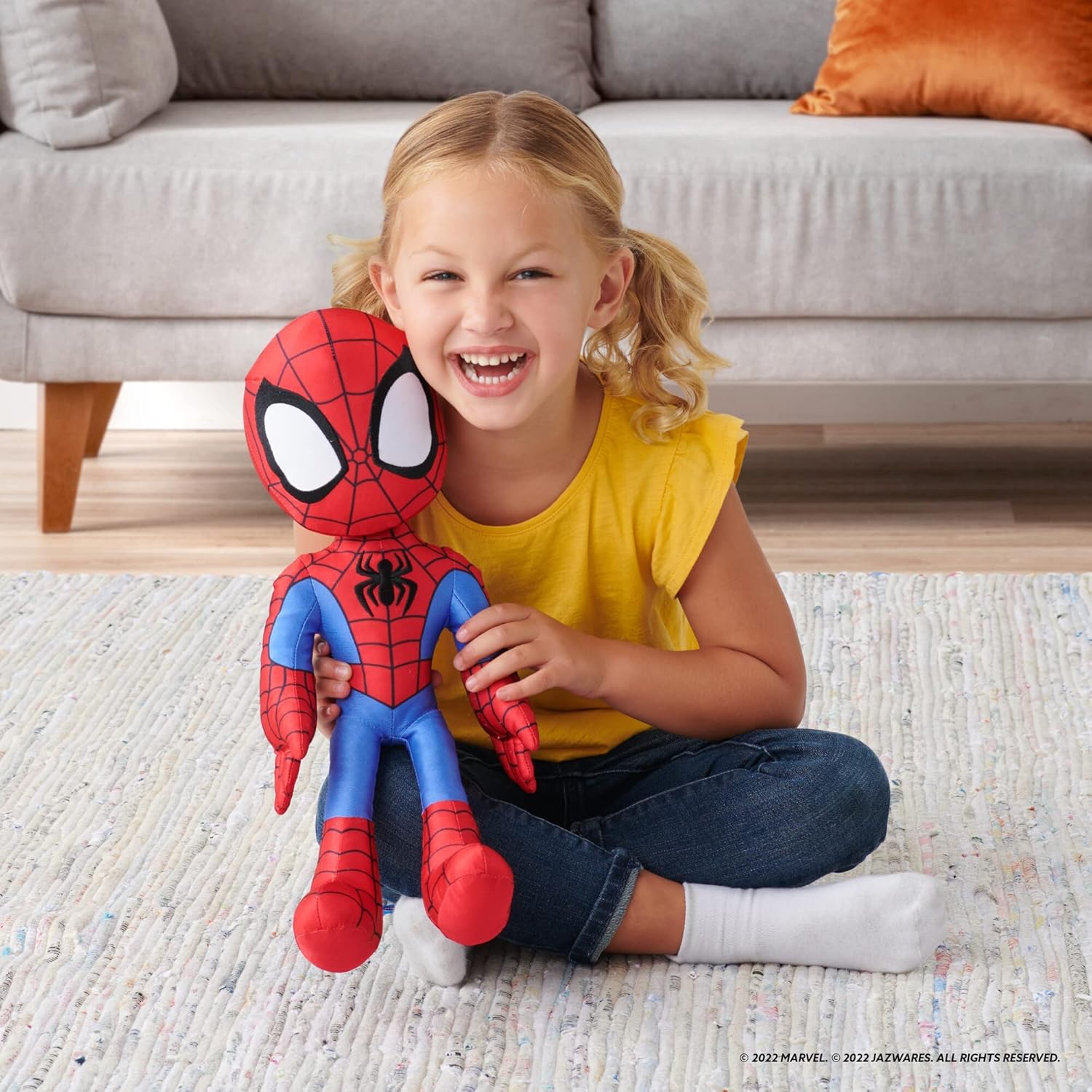 My Friend Spidey 16" Plush with Sounds - Interactive Talking Toy for Kids 3+ 4