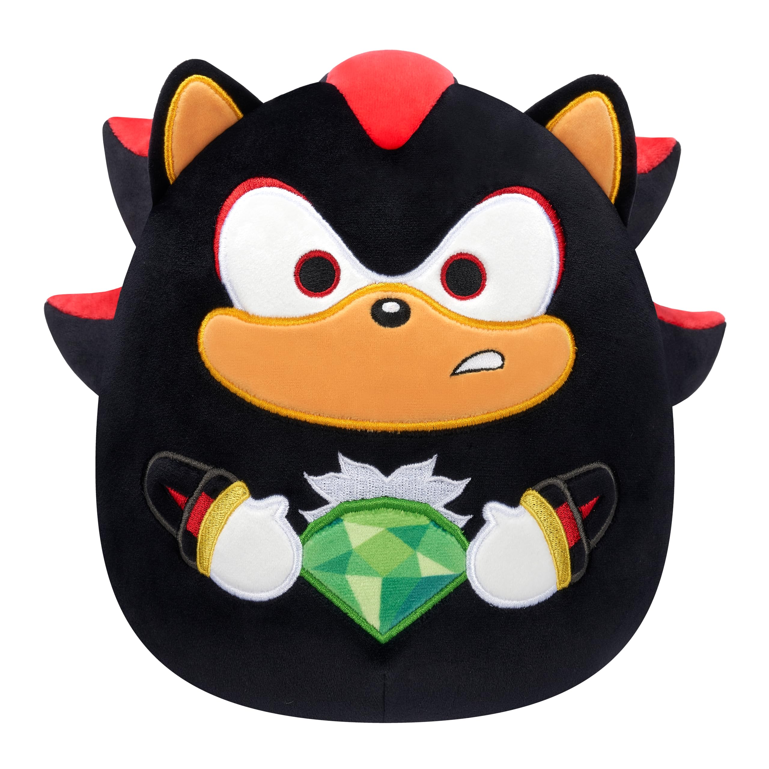 Squishmallows 8-inch Shadow Holding Green Emerald - Sonic the Hedgehog Plush 7
