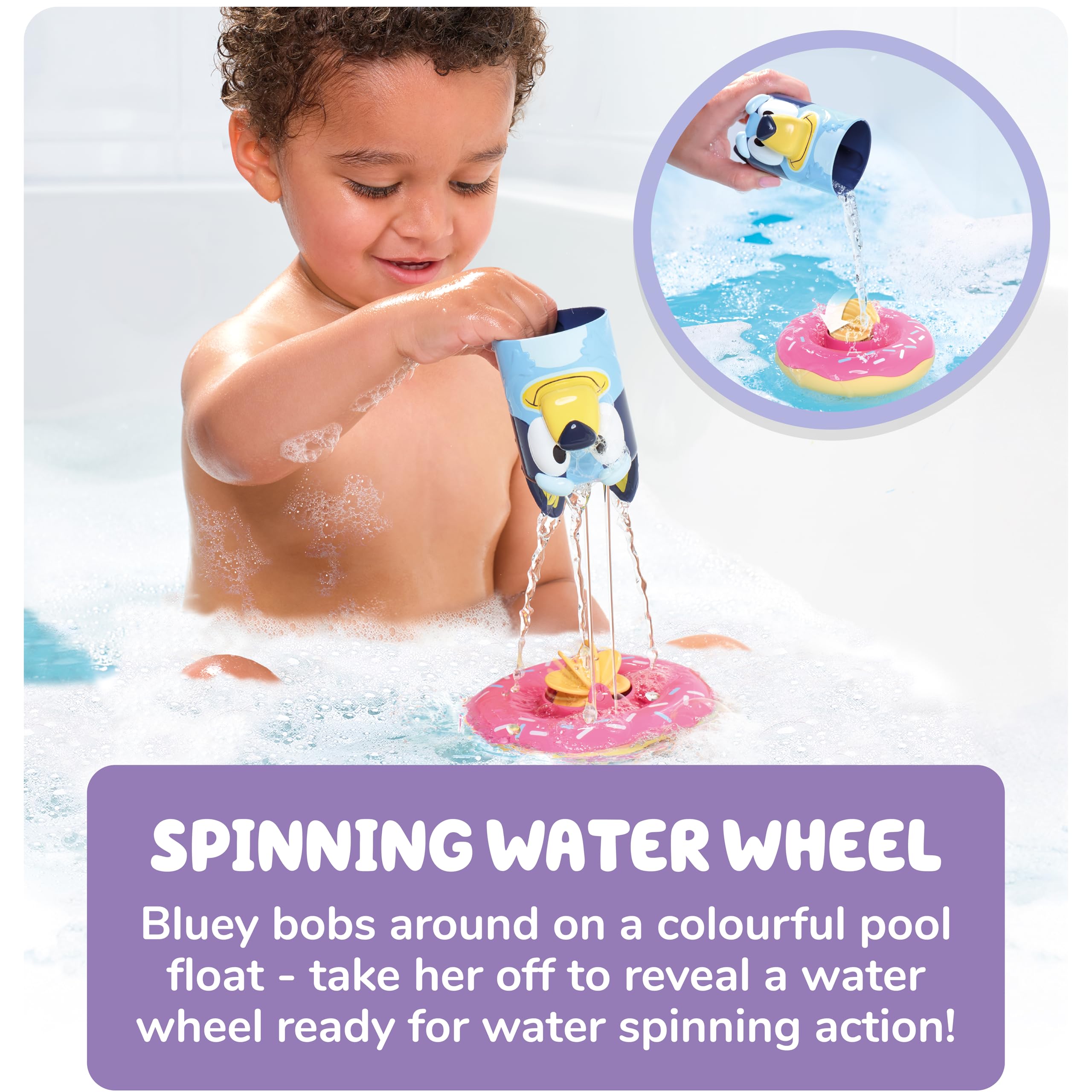 Toomies Bluey Splash and Float Bath Toy - Ages 18 Months+